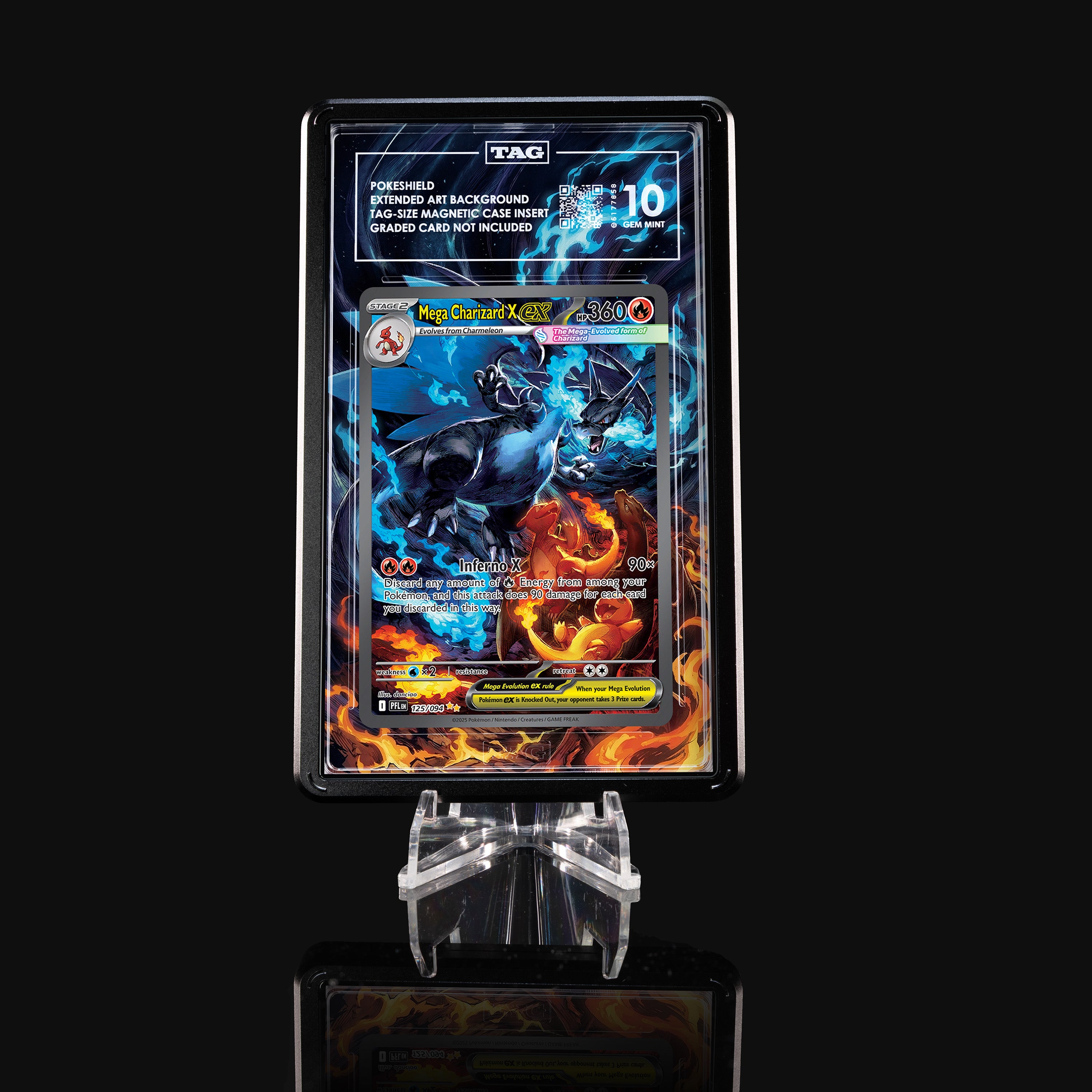 Mega Charizard X ex 125 Extended Art Display