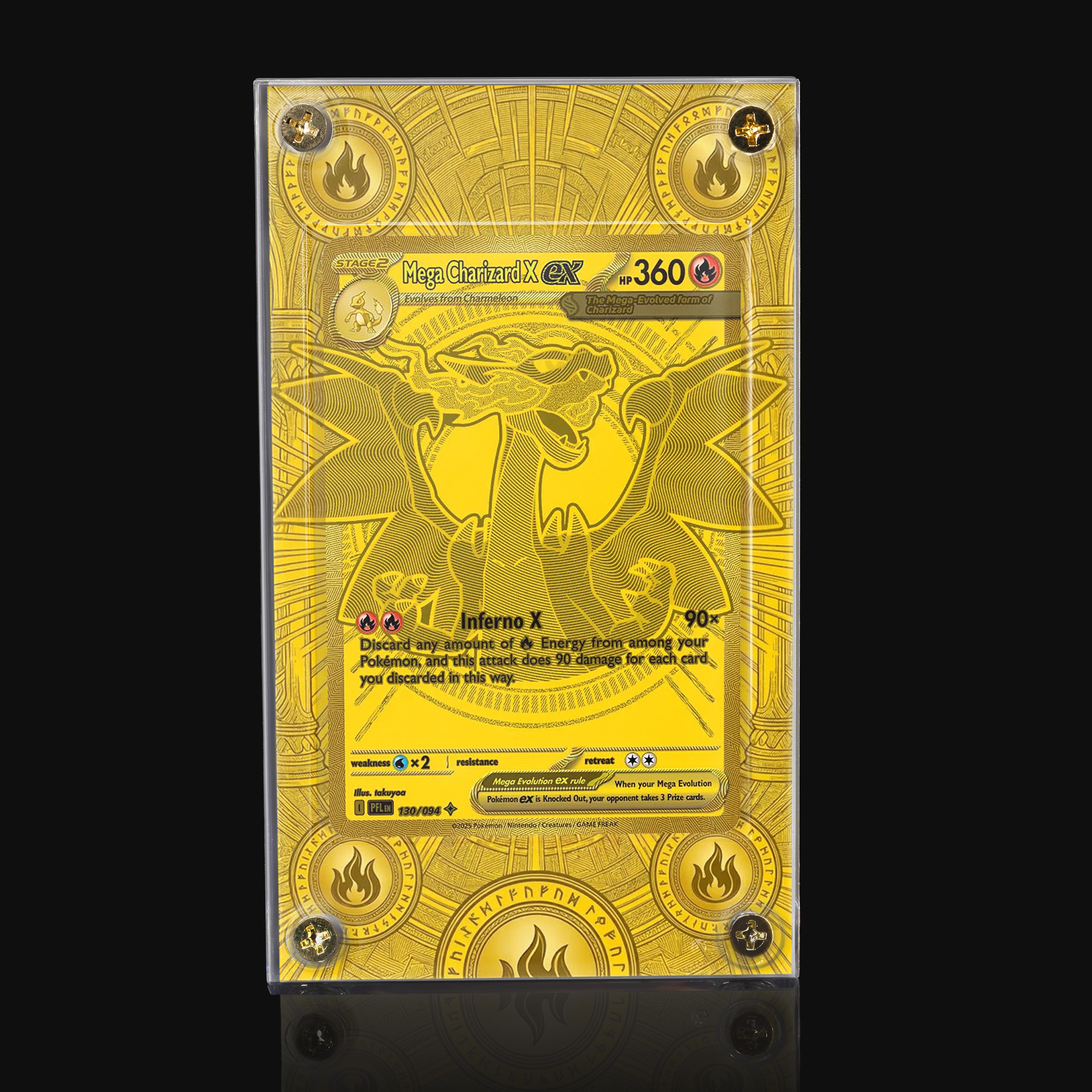 Mega Charizard X ex 130 Extended Art Display