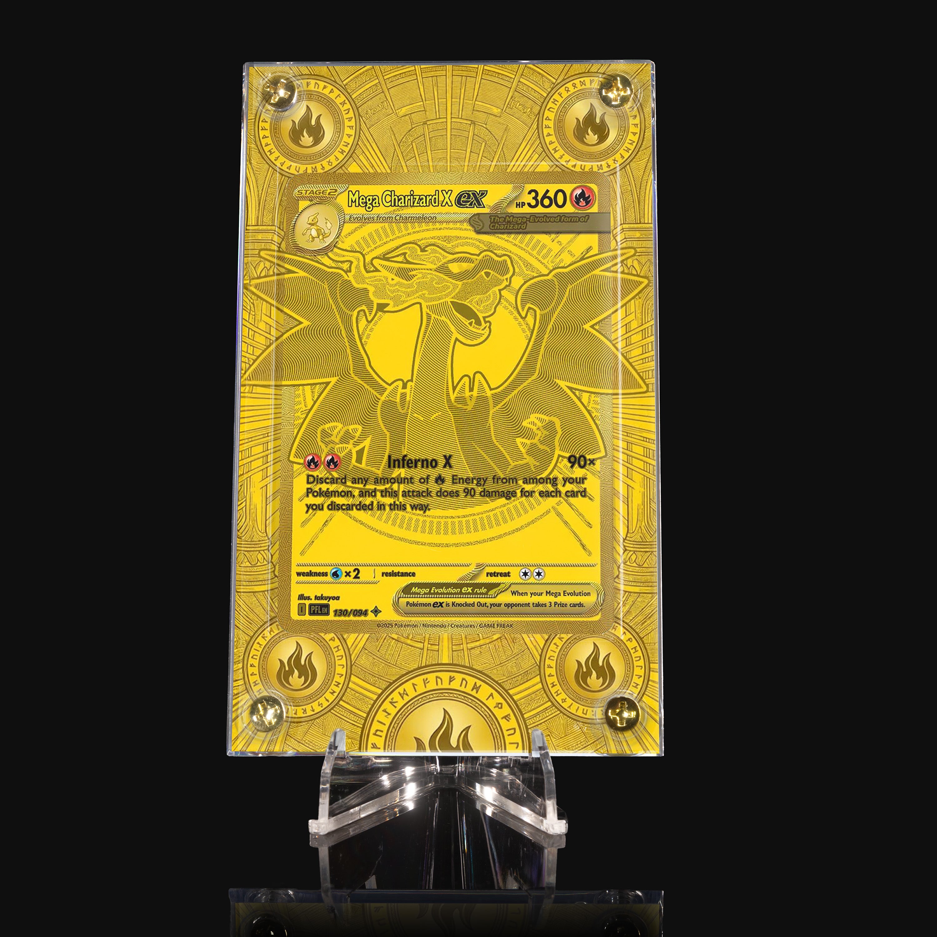 Mega Charizard X ex 130 Extended Art Display