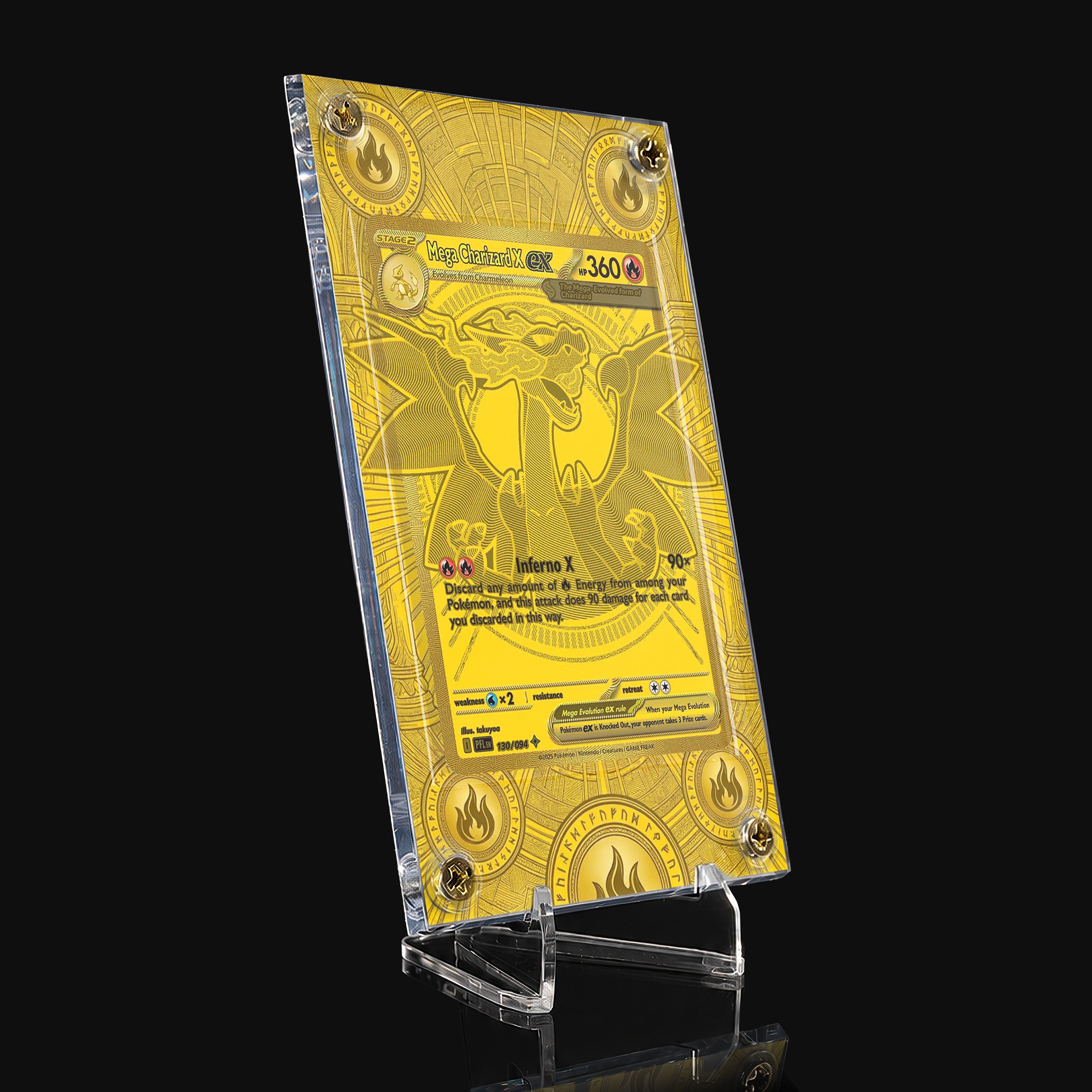 Mega Charizard X ex 130 Extended Art Display