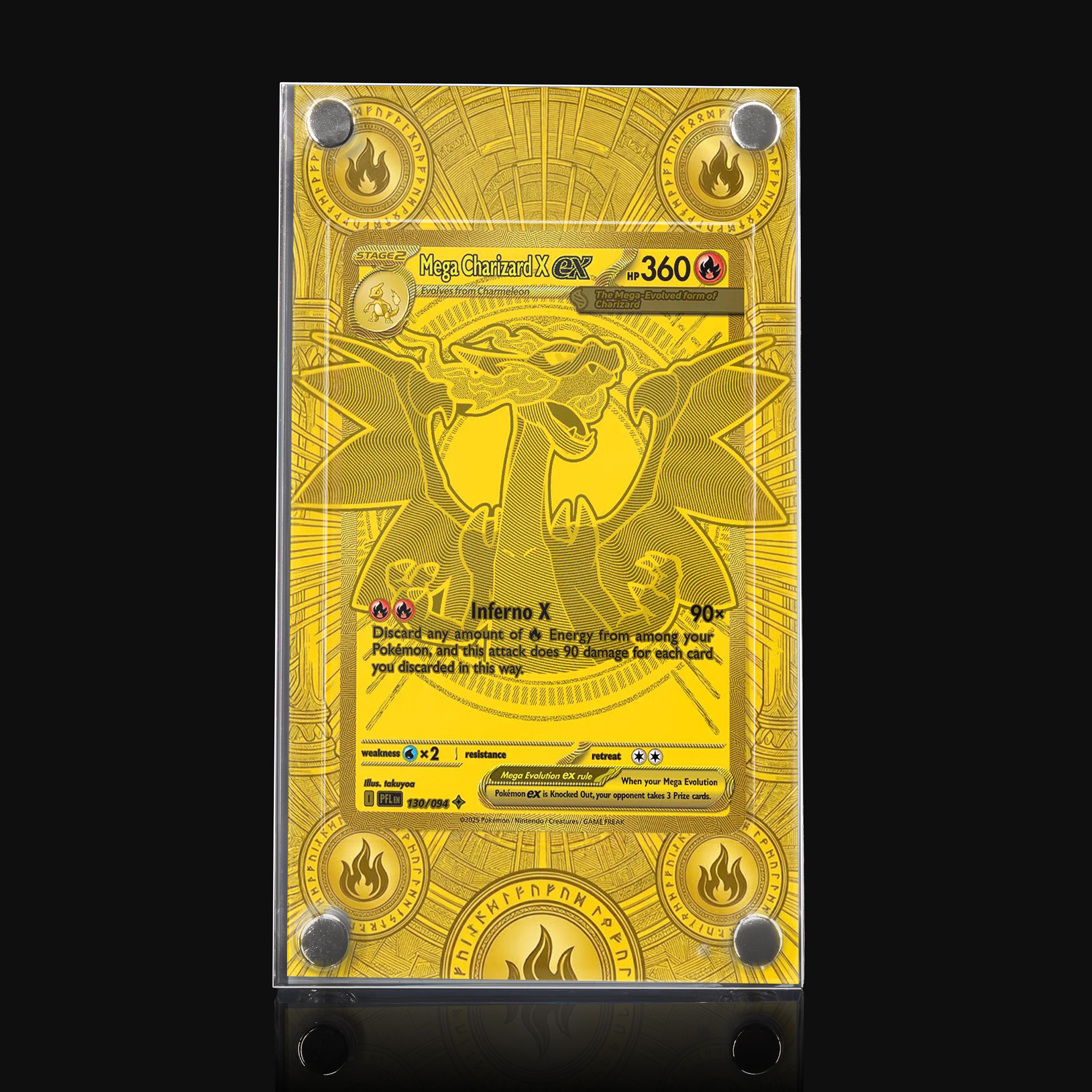 Mega Charizard X ex 130 Extended Art Display