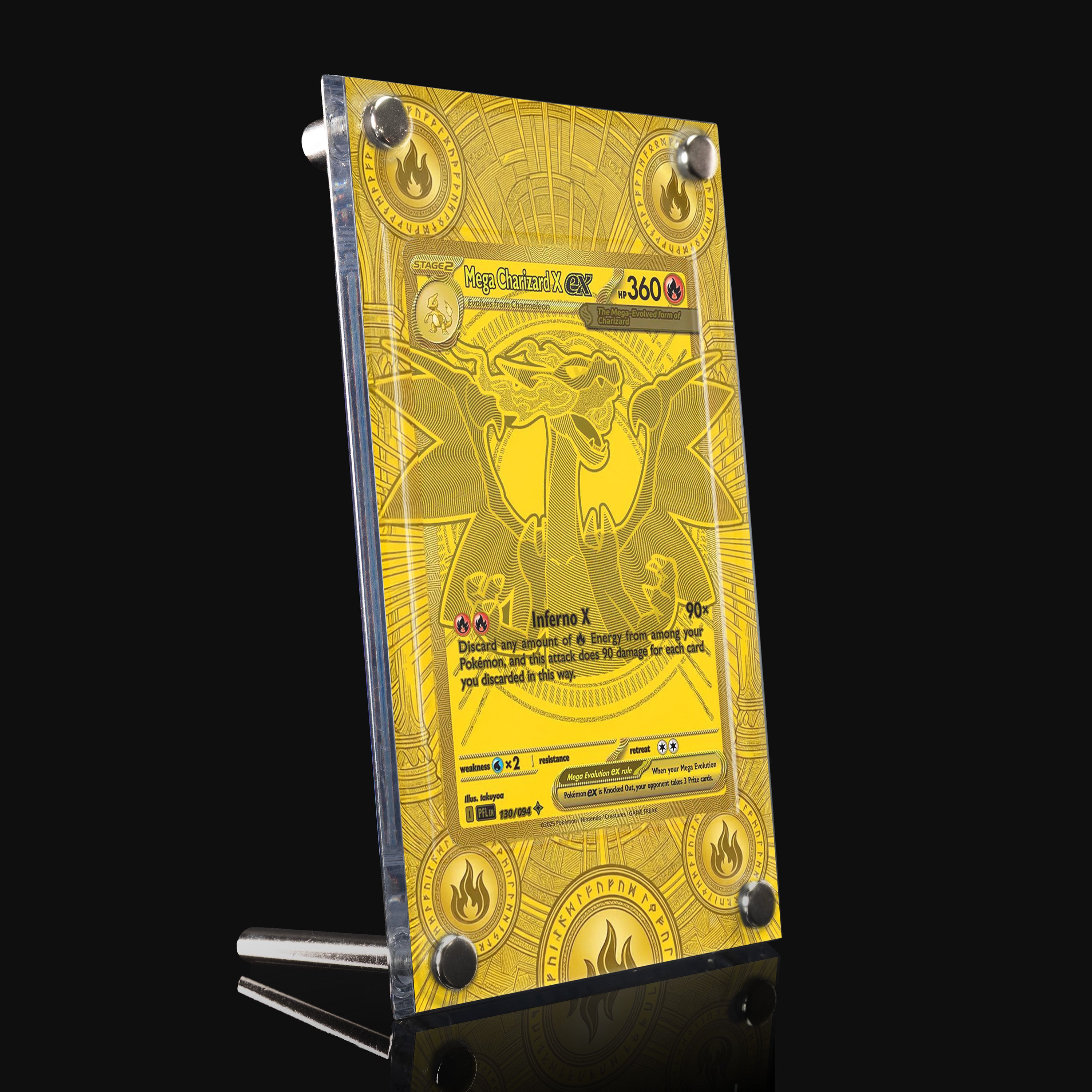Mega Charizard X ex 130 Extended Art Display