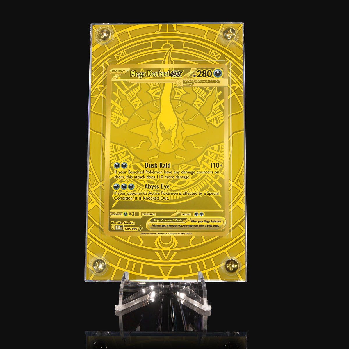 Mega Darkrai ex 120/084 Gold Extended Art Display