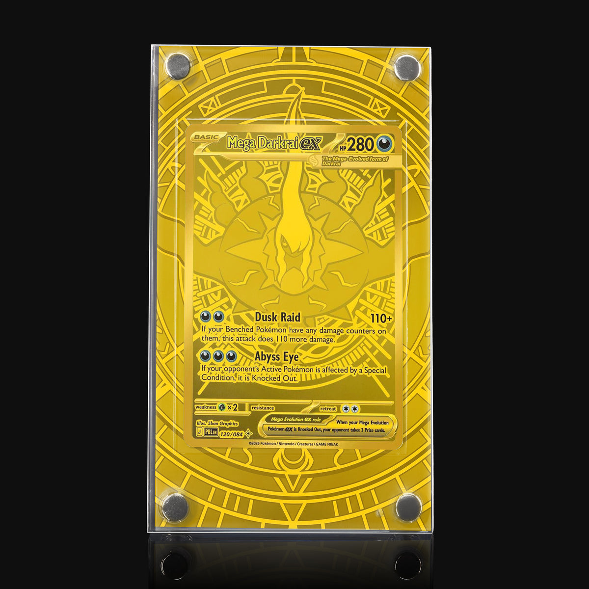 Mega Darkrai ex 120/084 Gold Extended Art Display