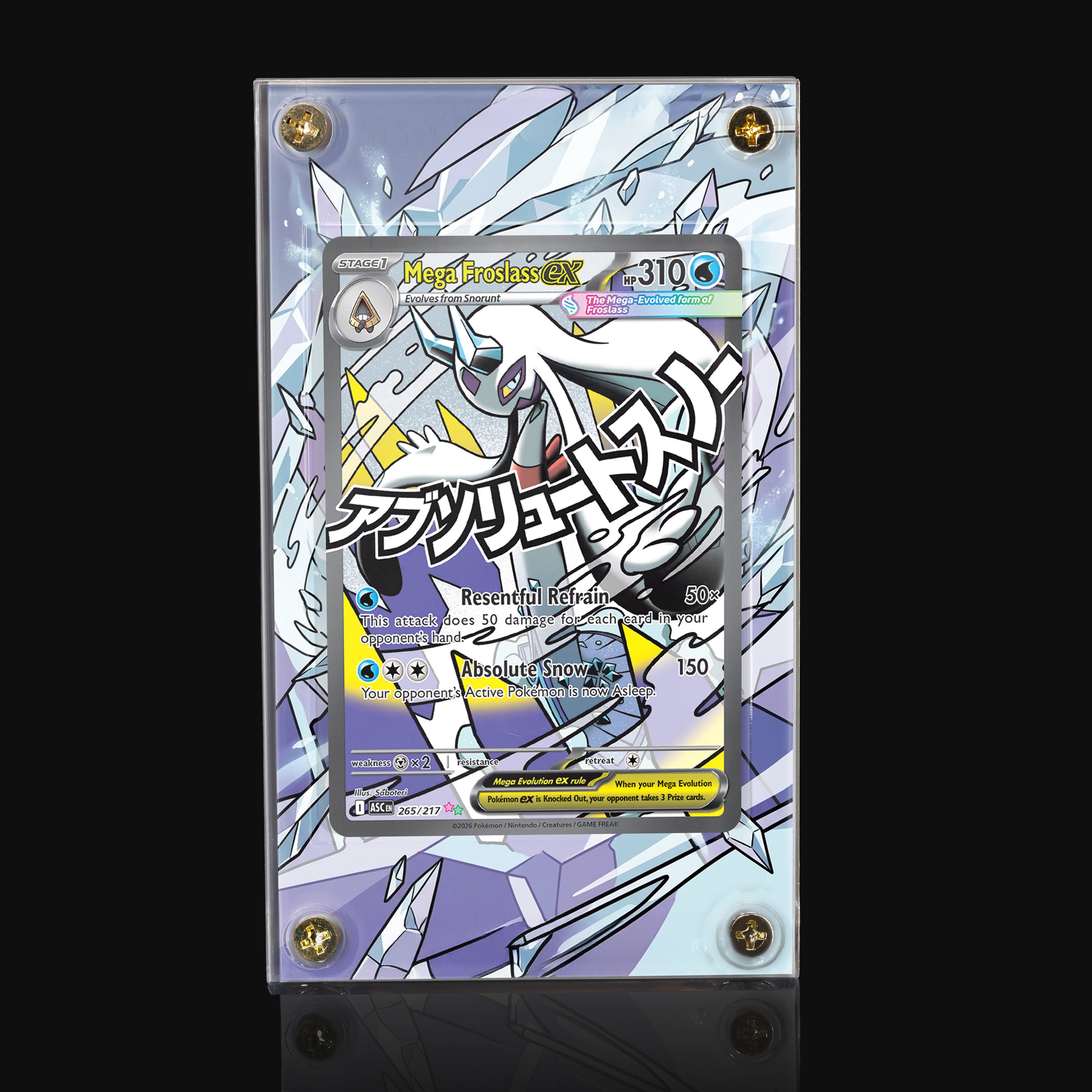 Mega Froslass ex 265 Extended Art Display
