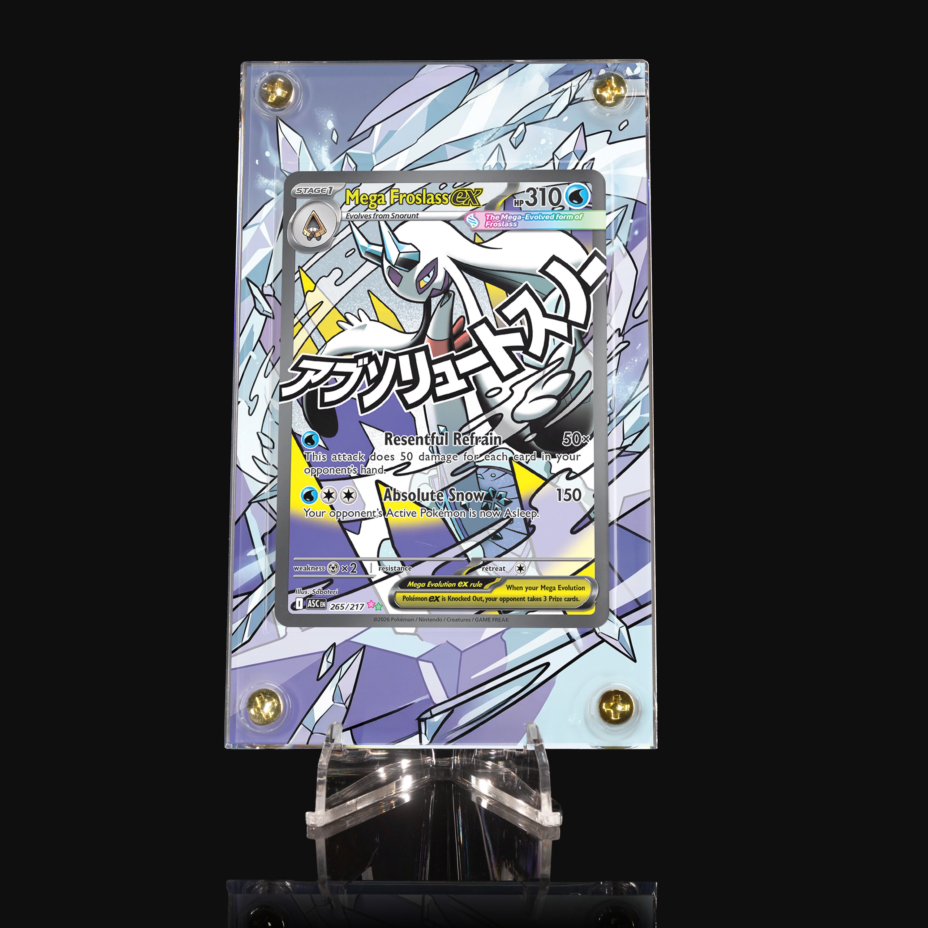 Mega Froslass ex 265 Extended Art Display