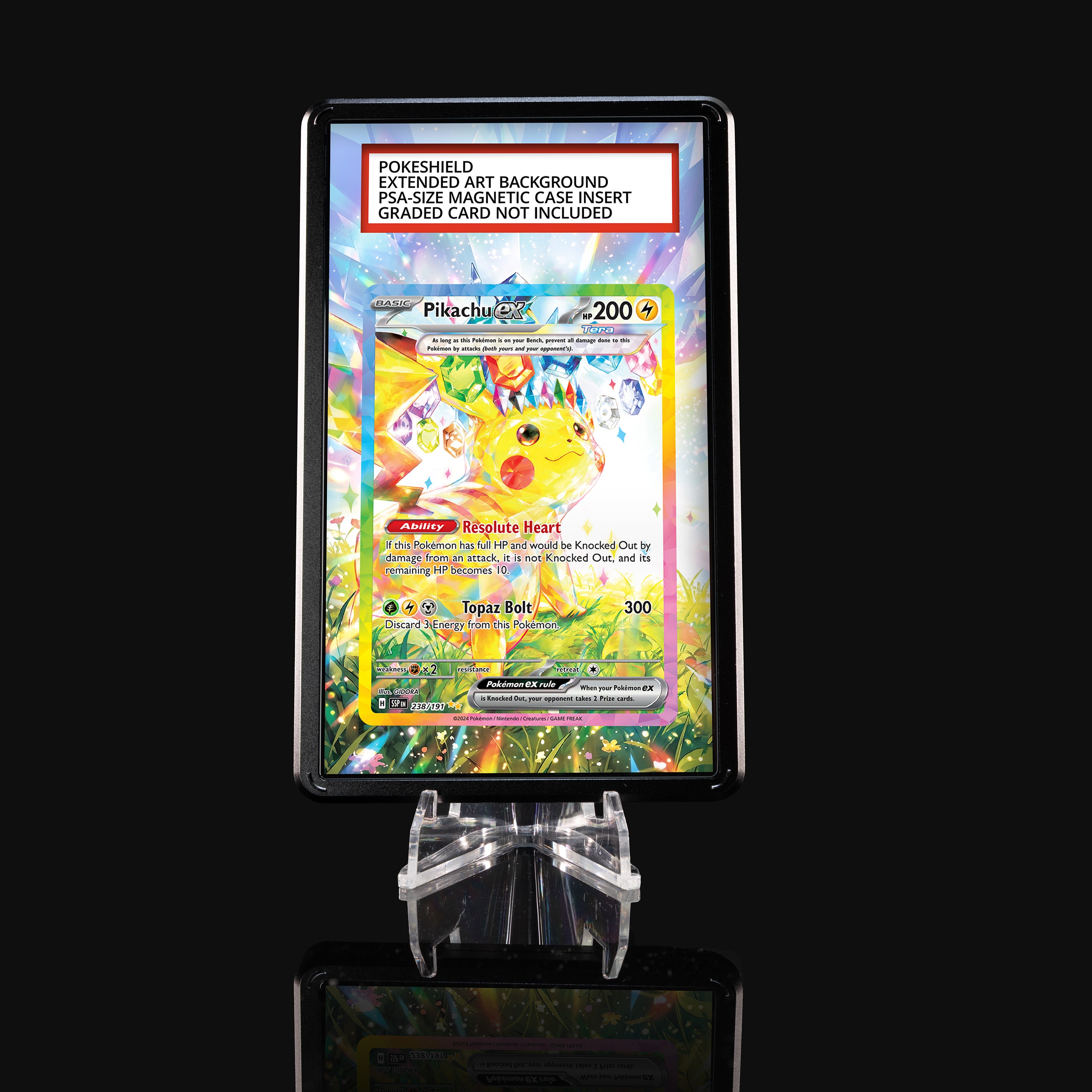 Pikachu ex 238 Extended Art Display
