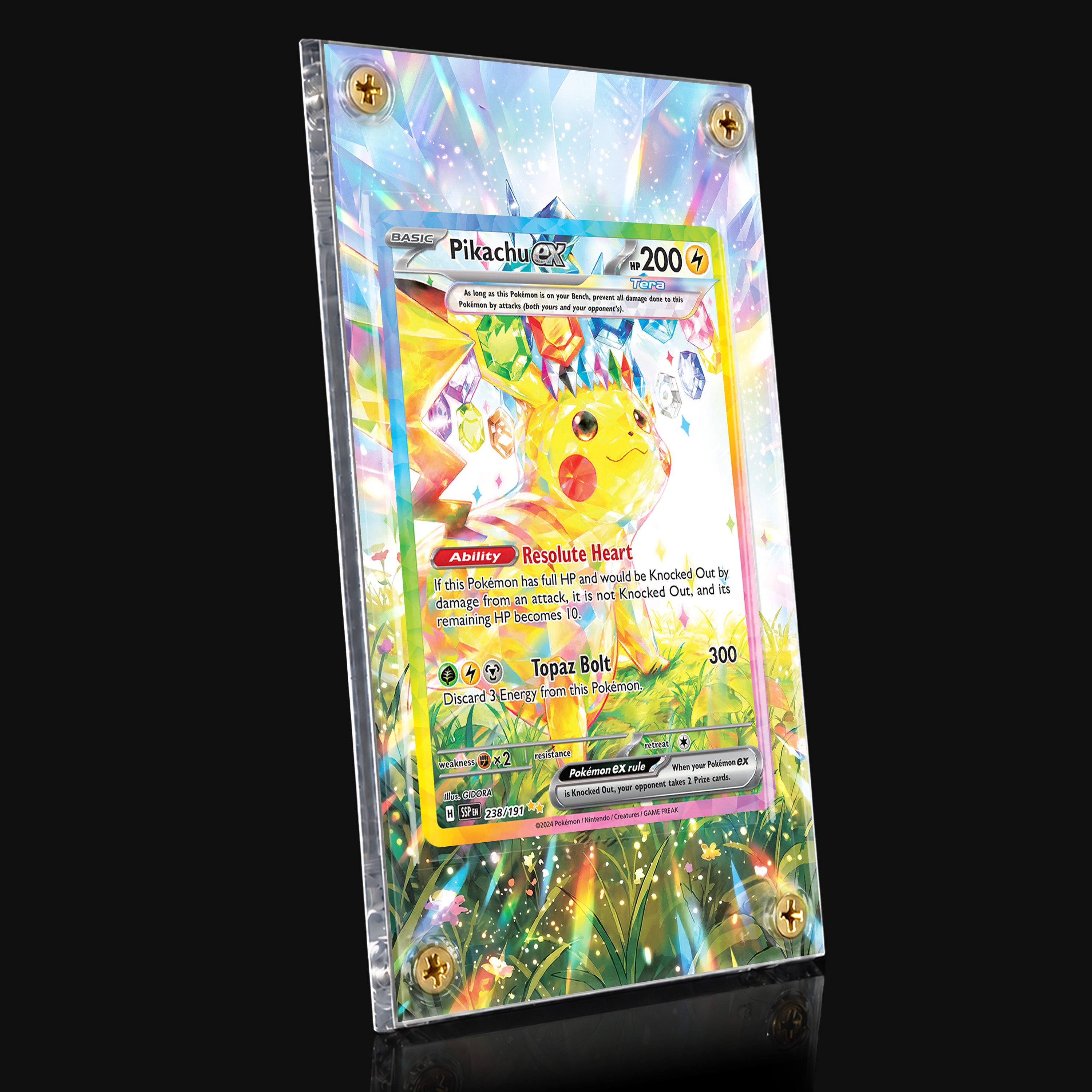 Pikachu ex 238 Extended Art Display