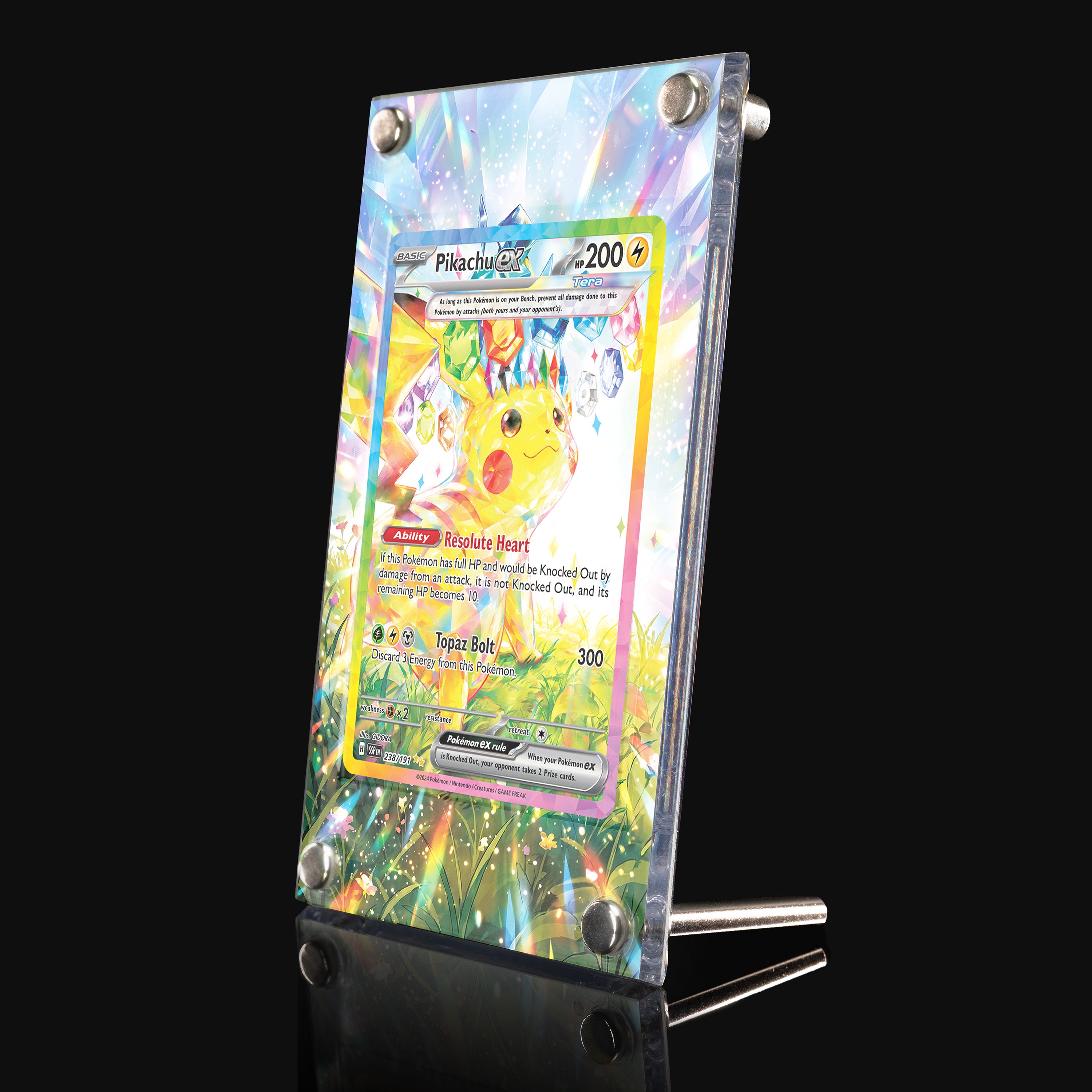 Pikachu ex 238 Extended Art Display