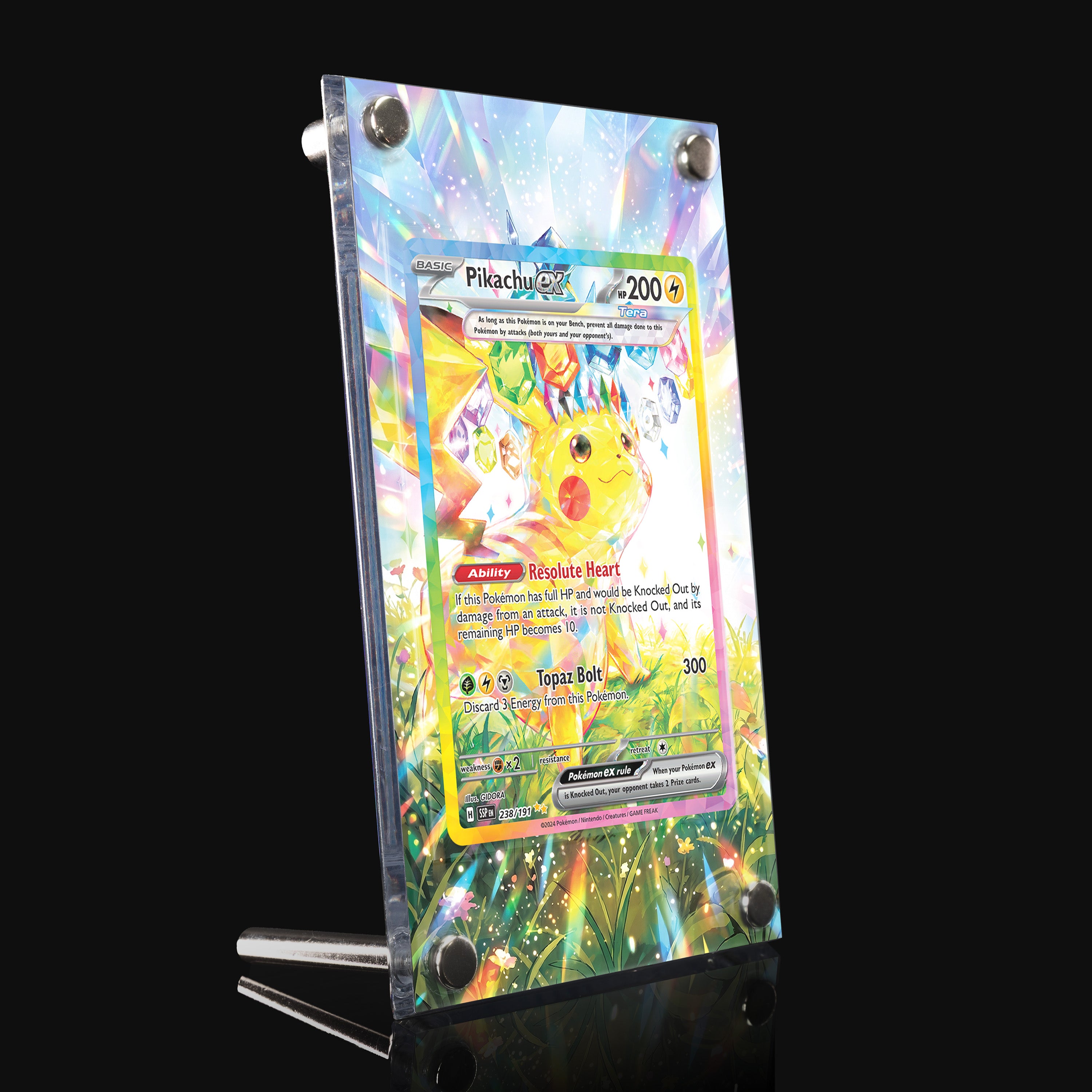 Pikachu ex 238 Extended Art Display