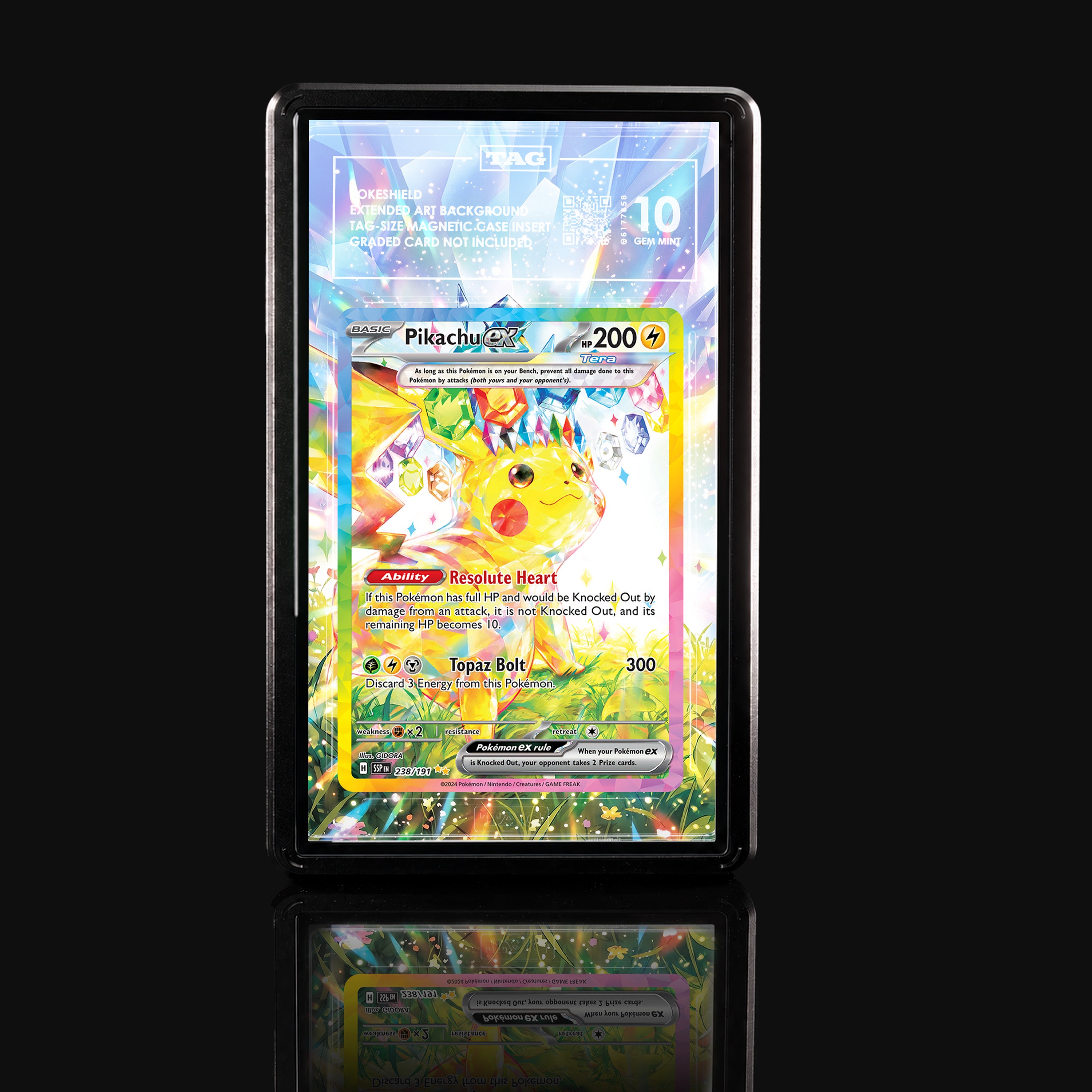 Pikachu ex 238 Extended Art Display