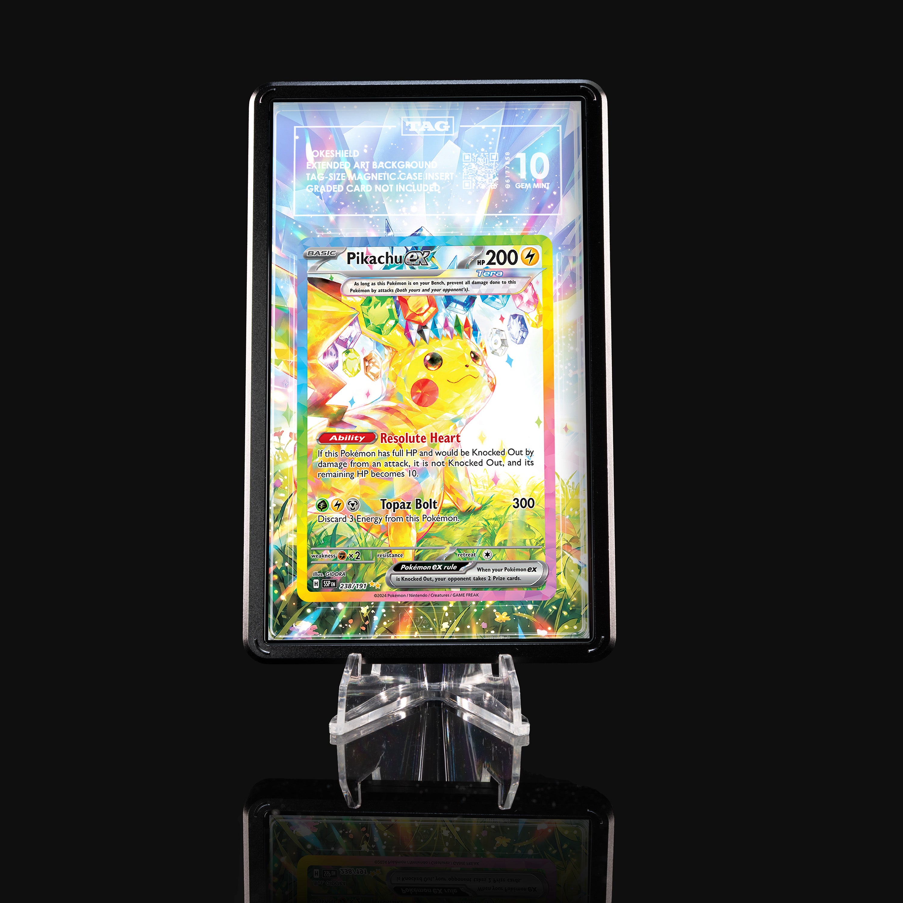 Pikachu ex 238 Extended Art Display