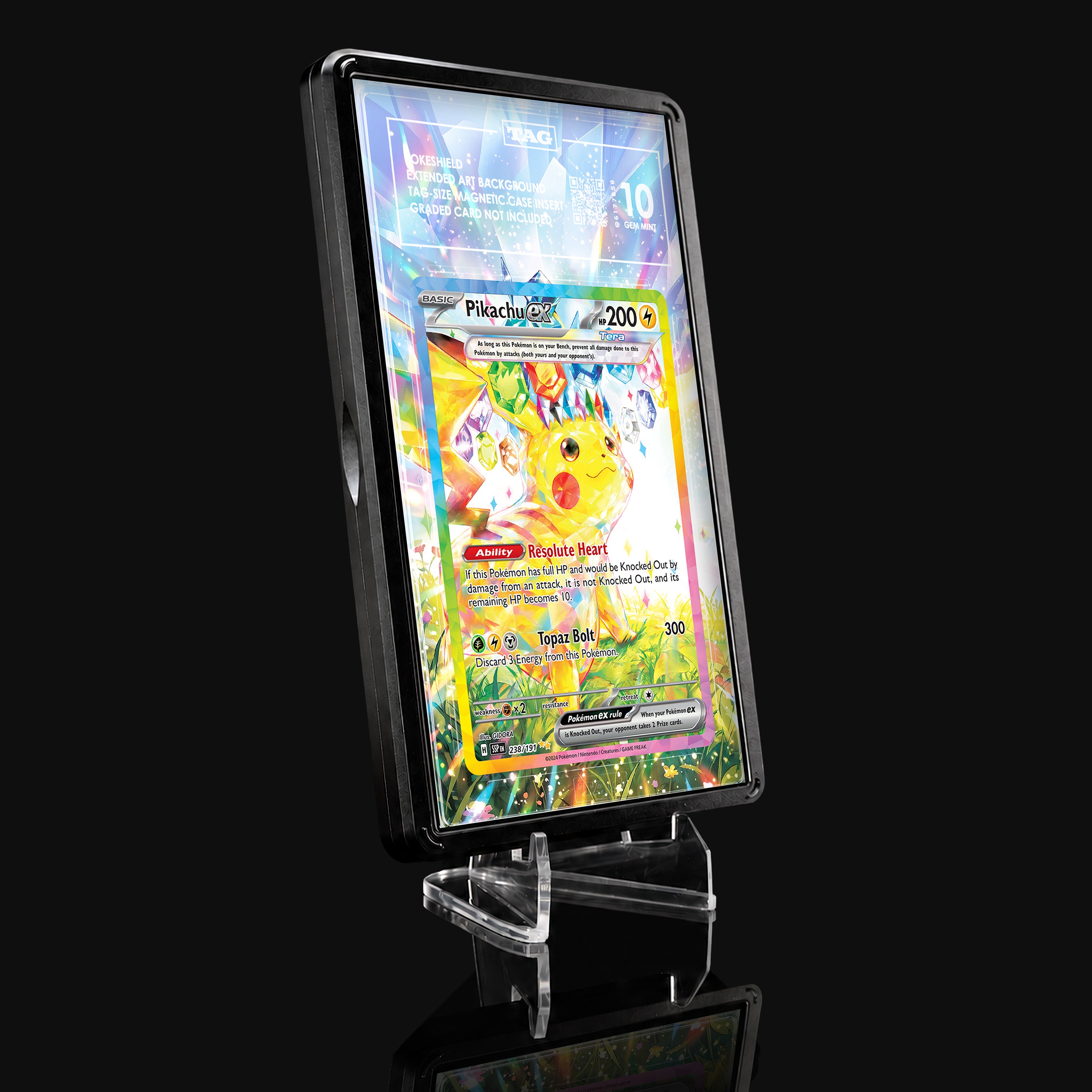 Pikachu ex 238 Extended Art Display
