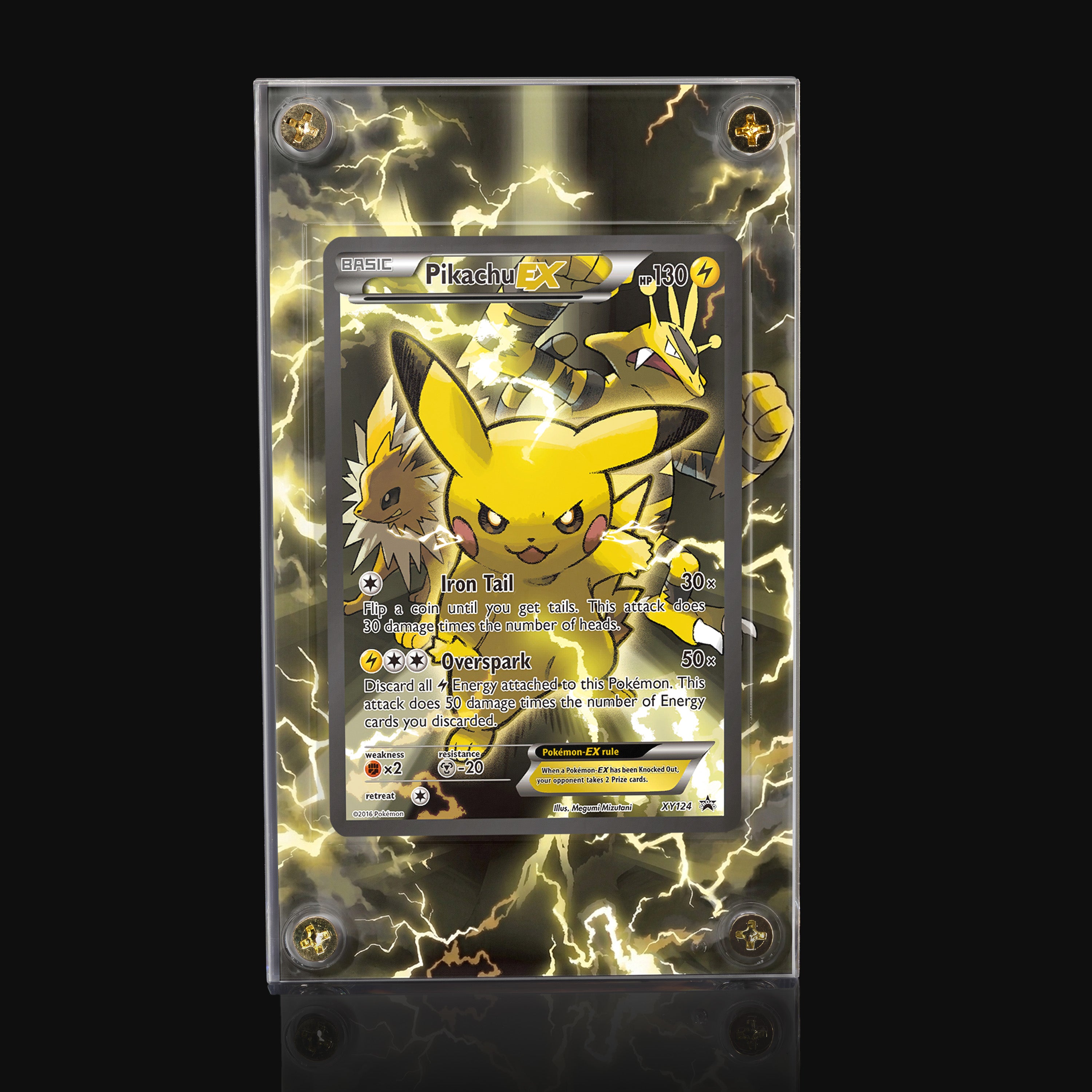 Pikachu ex XY124 Extended Art Display