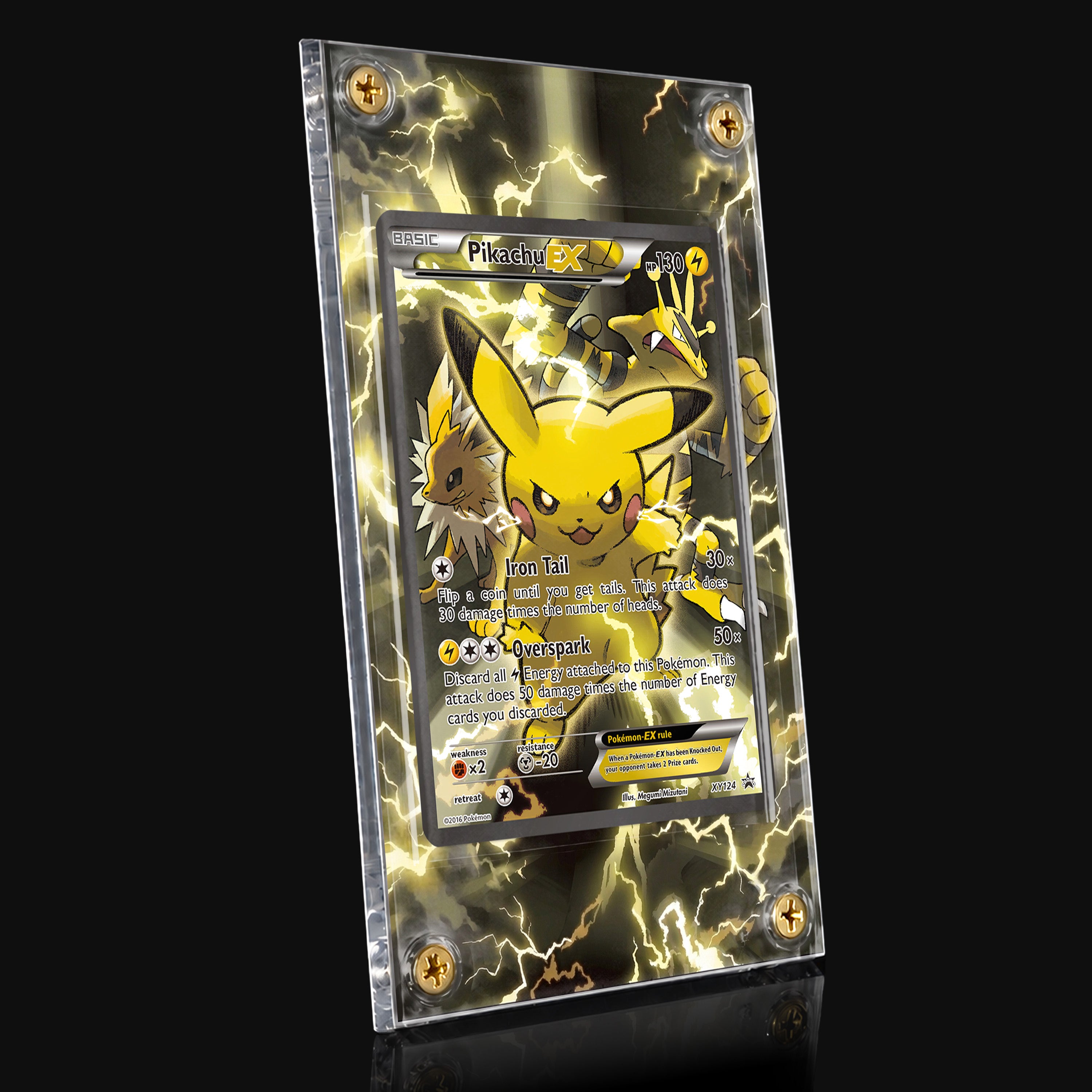 Pikachu ex XY124 Extended Art Display