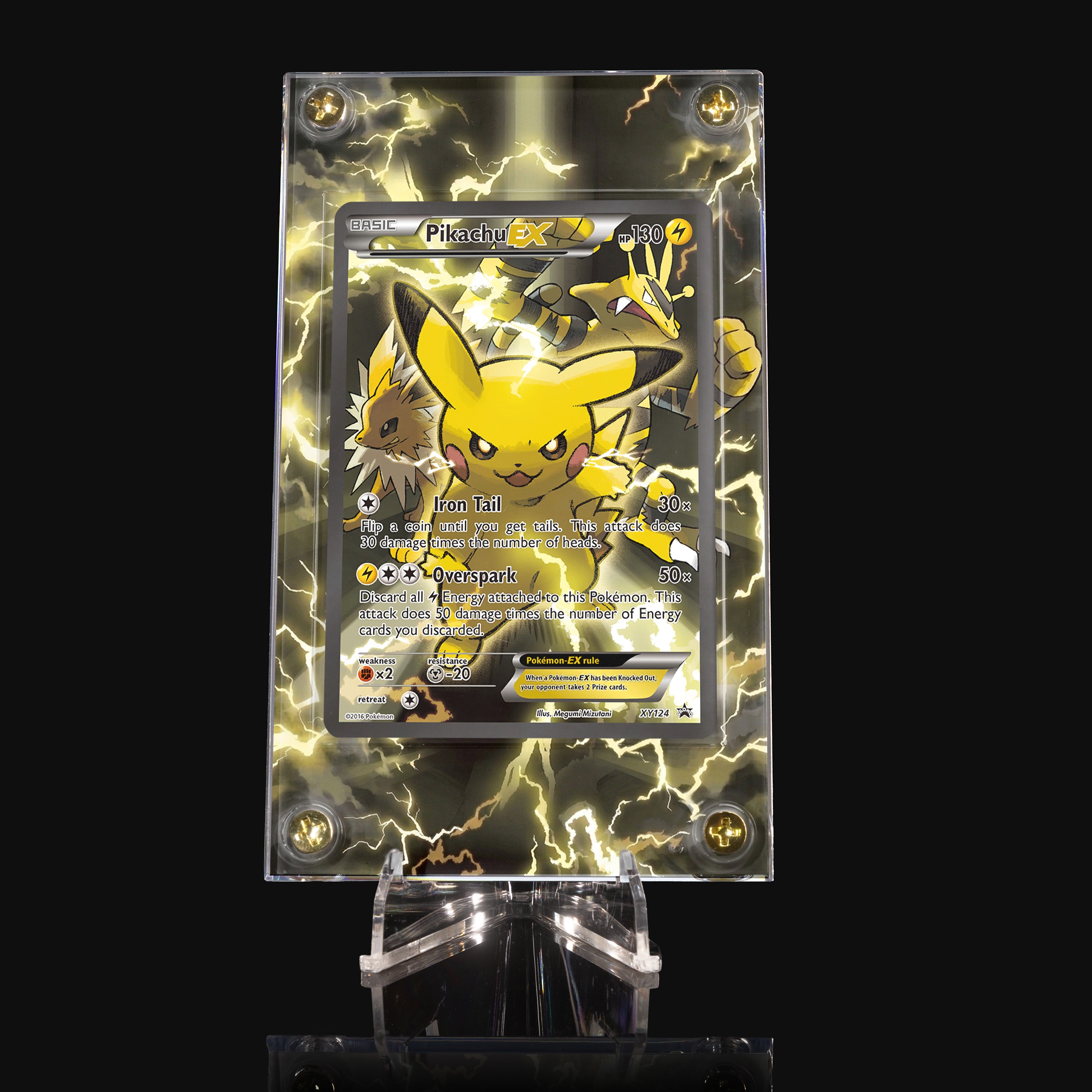 Pikachu ex XY124 Extended Art Display