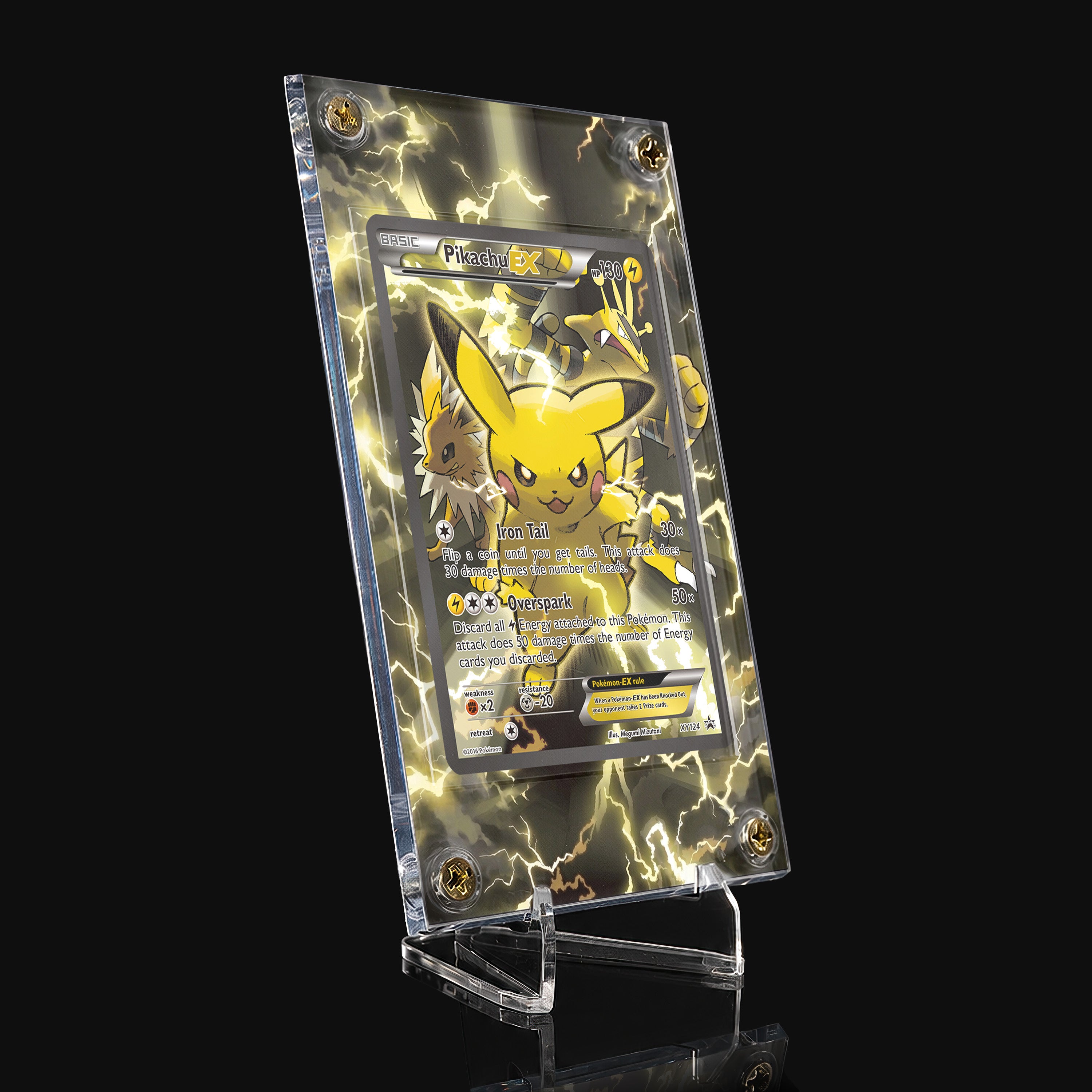 Pikachu ex XY124 Extended Art Display