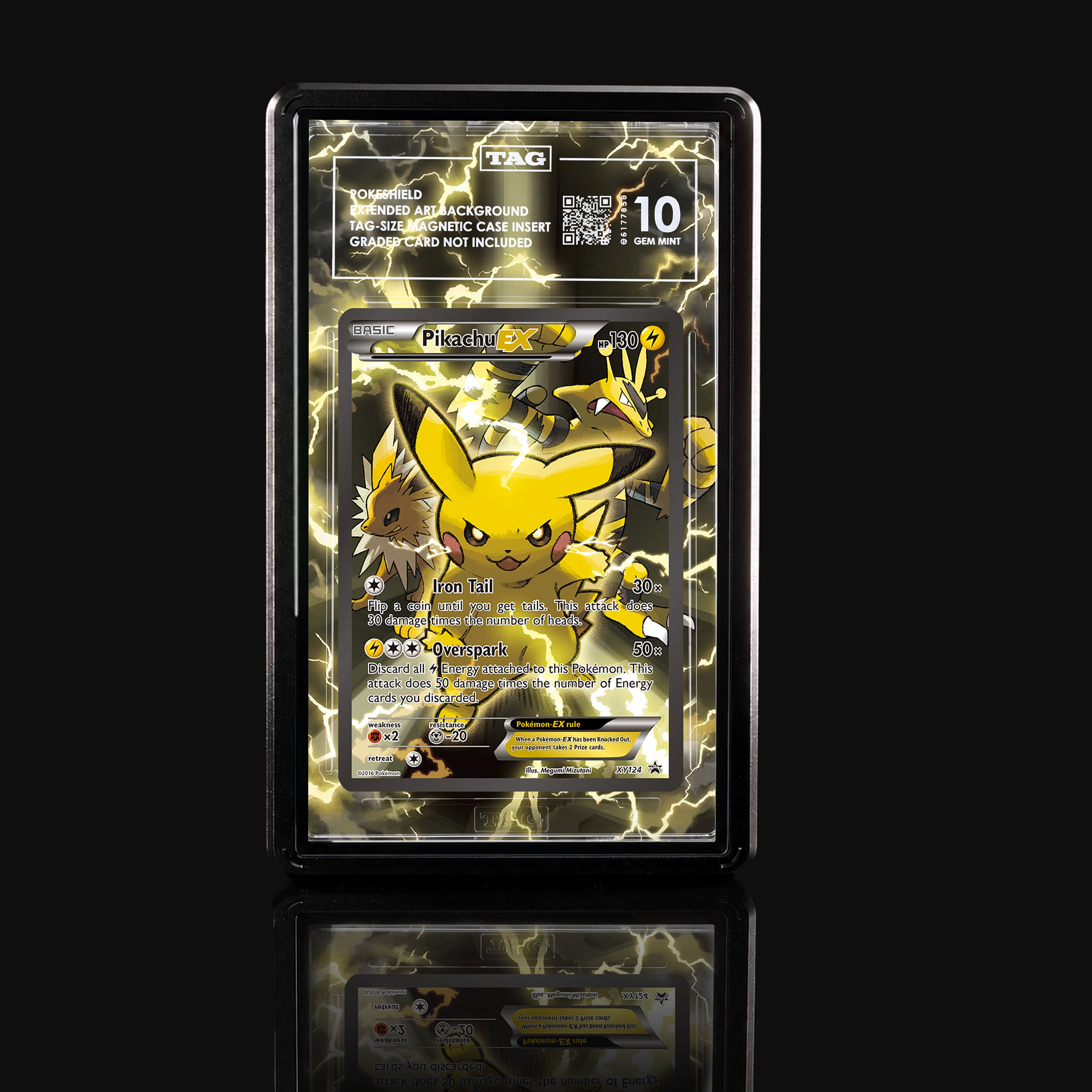 Pikachu ex XY124 Extended Art Display
