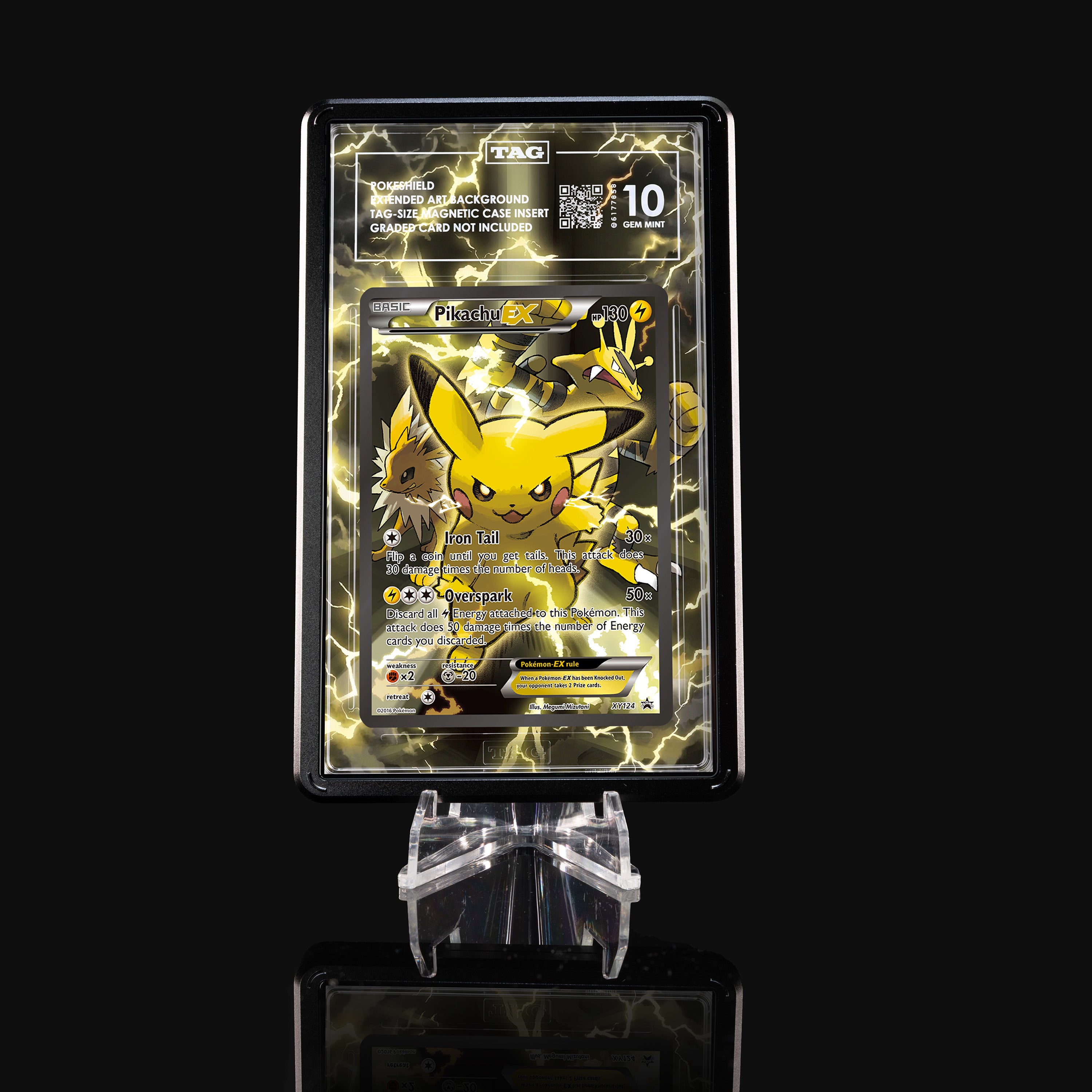 Pikachu ex XY124 Extended Art Display