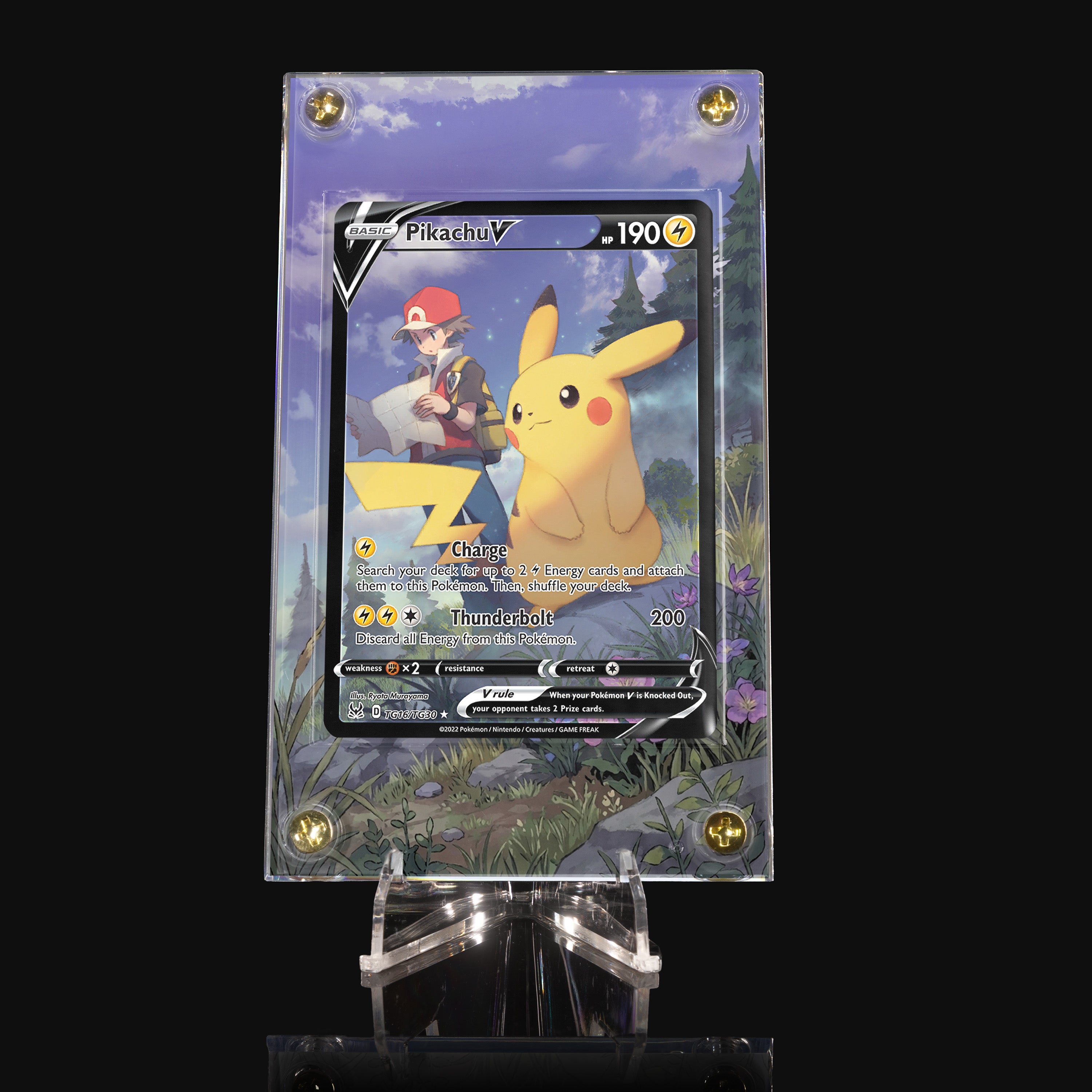 Pikachu V TG16 Extended Art Display