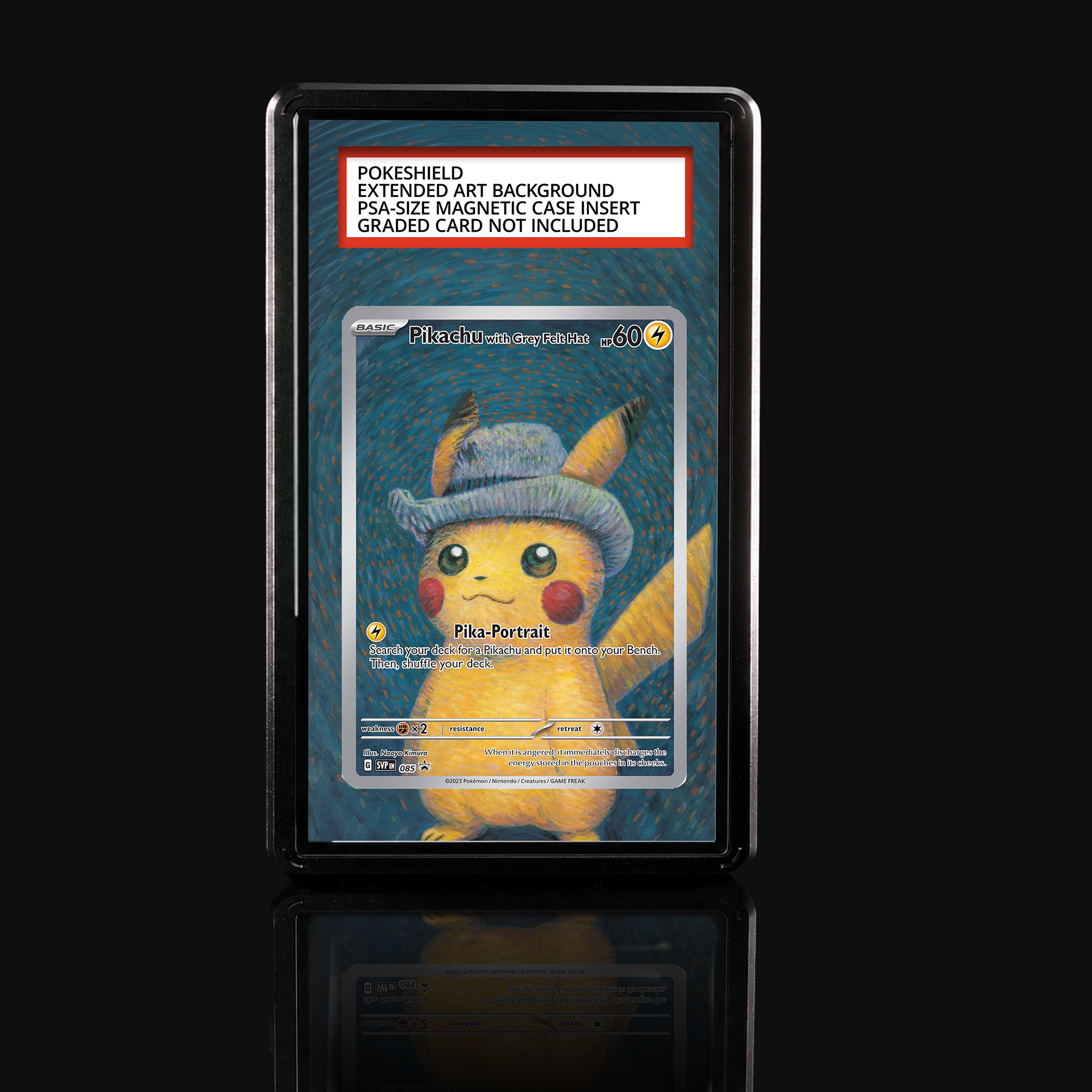Pikachu with Grey Felt Hat 085 Extended Art Display