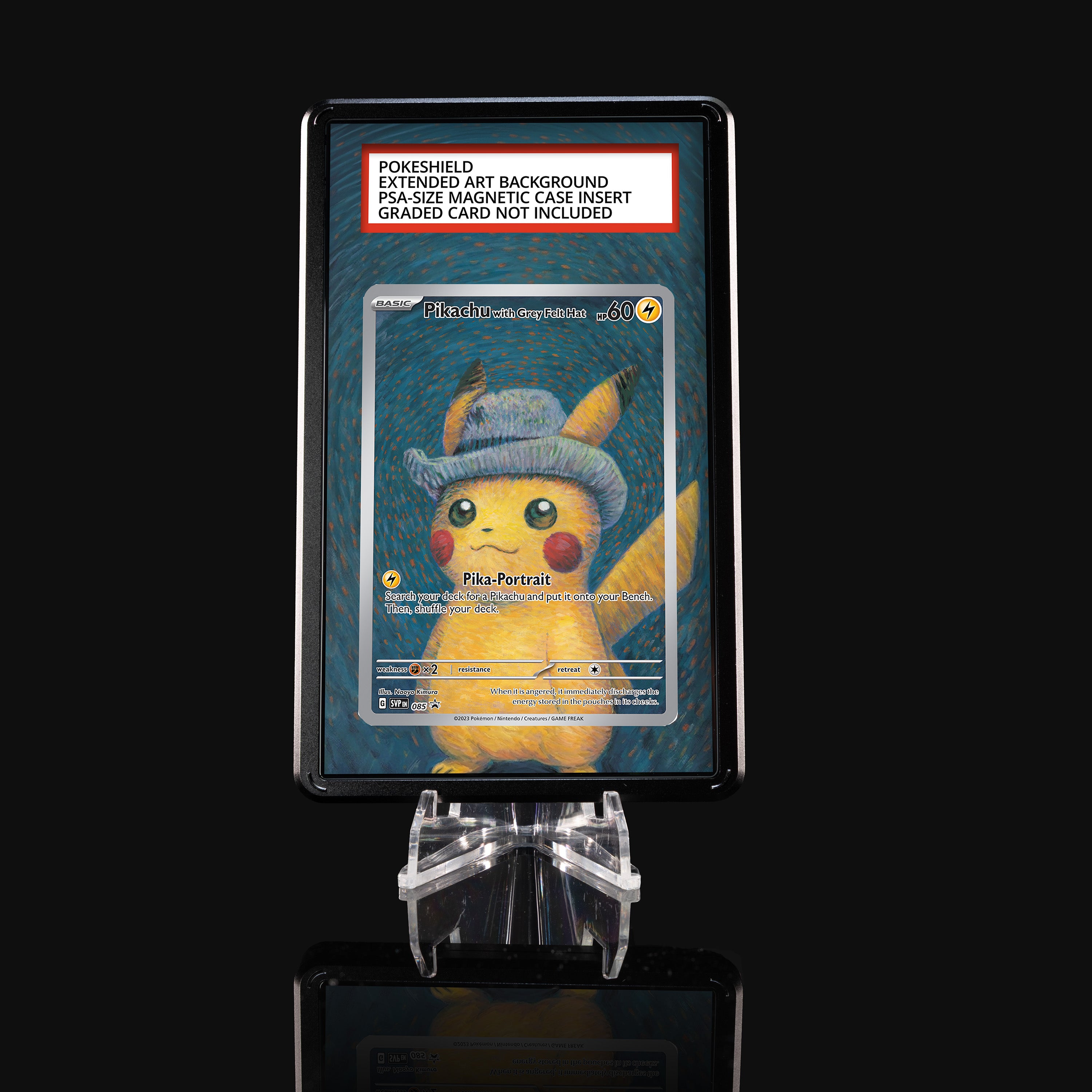 Pikachu with Grey Felt Hat 085 Extended Art Display