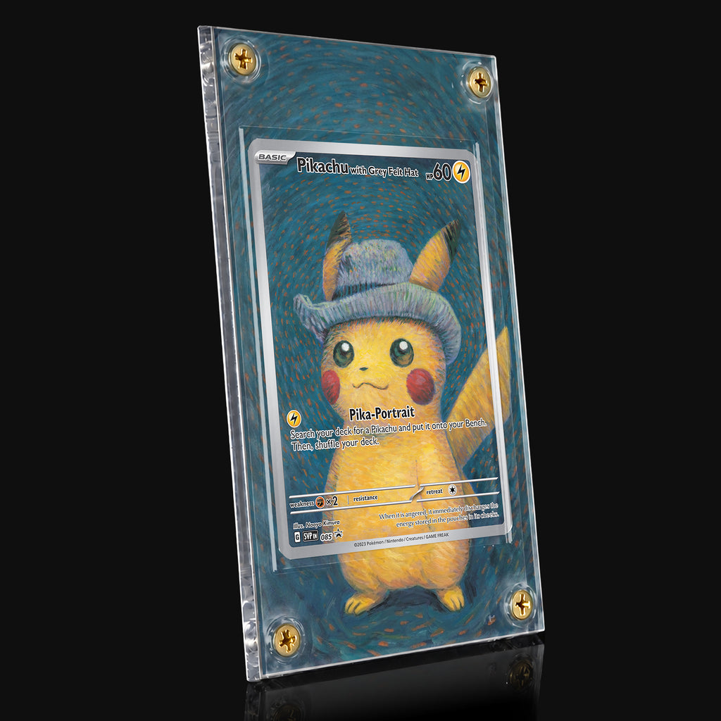 Pikachu with Grey Felt Hat 085 Extended Art Display