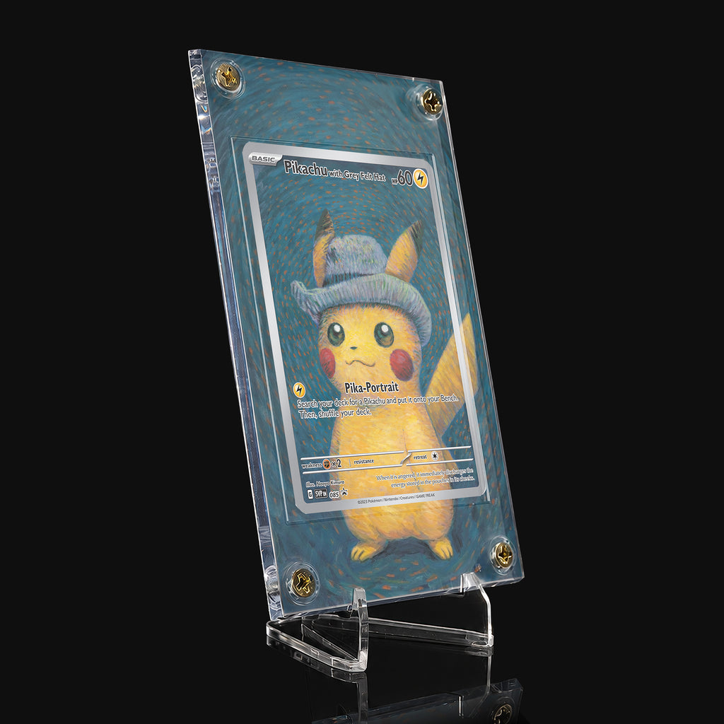 Pikachu with Grey Felt Hat 085 Extended Art Display
