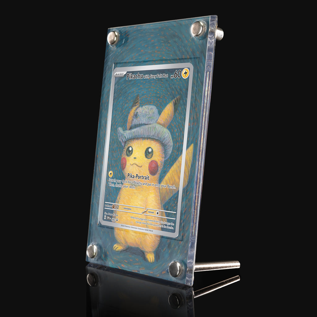 Pikachu with Grey Felt Hat 085 Extended Art Display