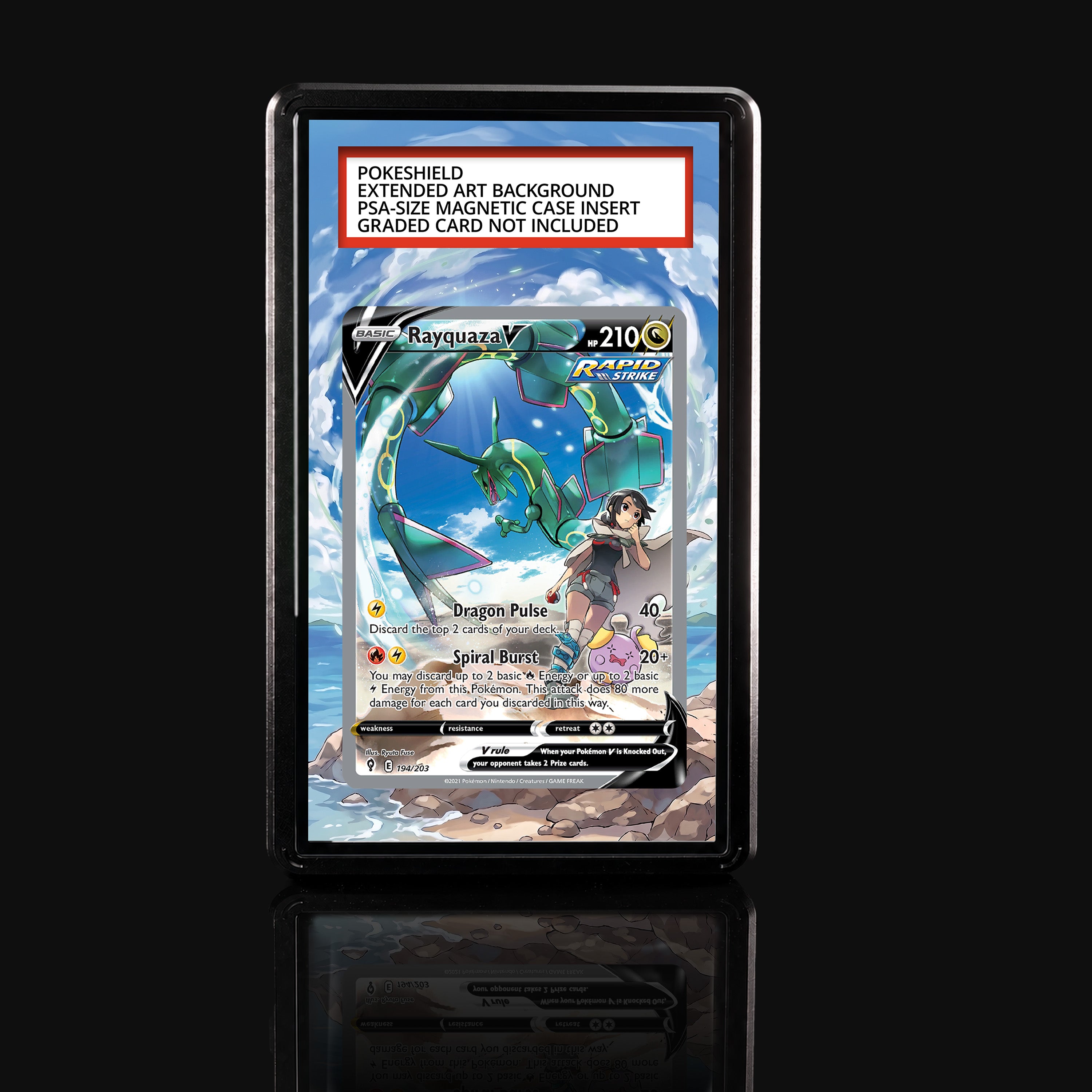 Rayquaza V 194 Extended Art Display