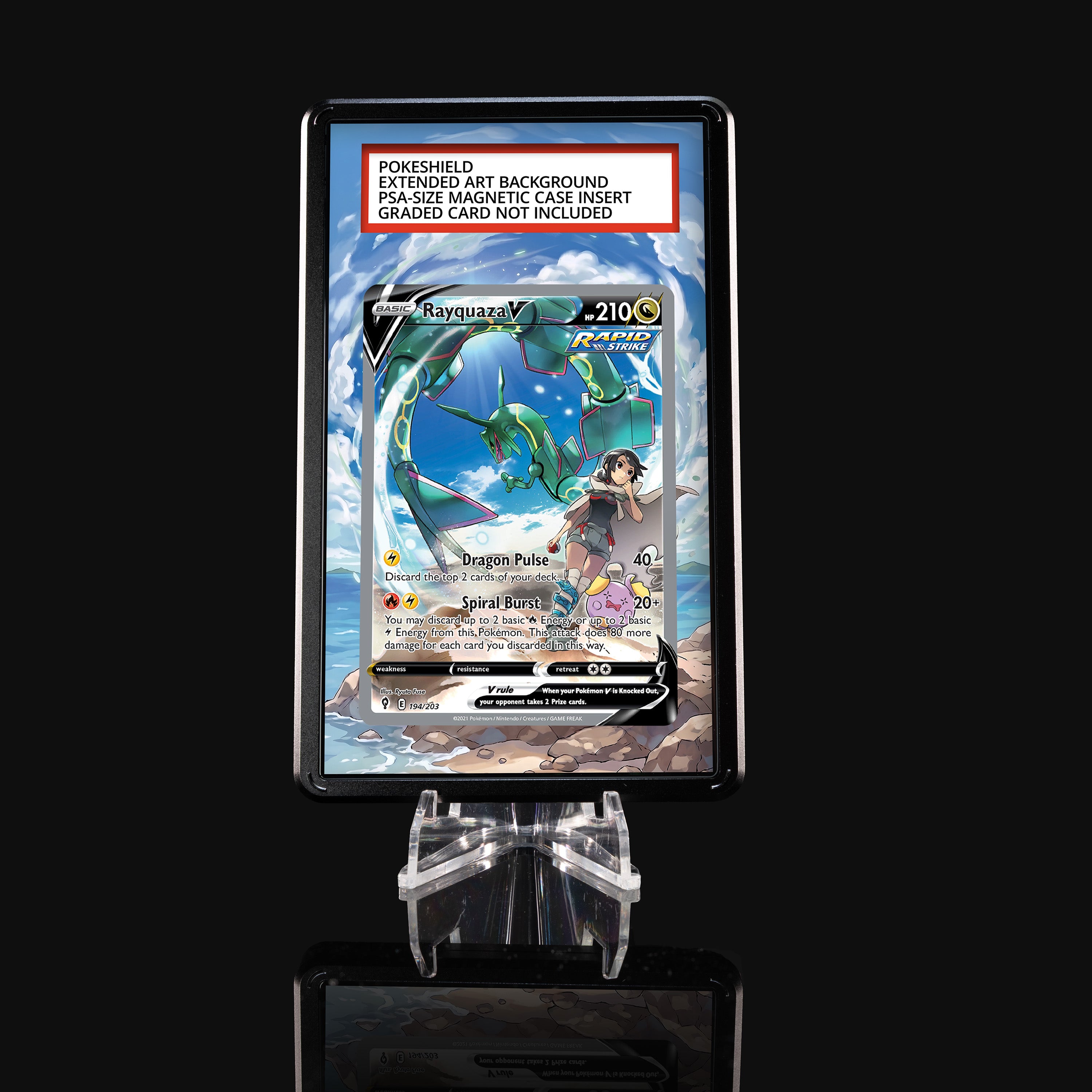 Rayquaza V 194 Extended Art Display
