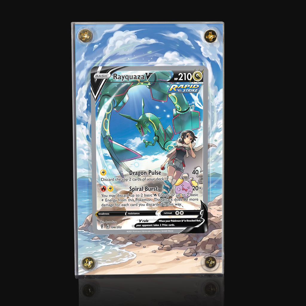 Rayquaza V 194 Extended Art Display