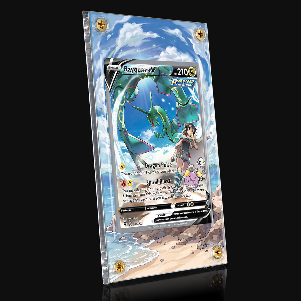Rayquaza V 194 Extended Art Display