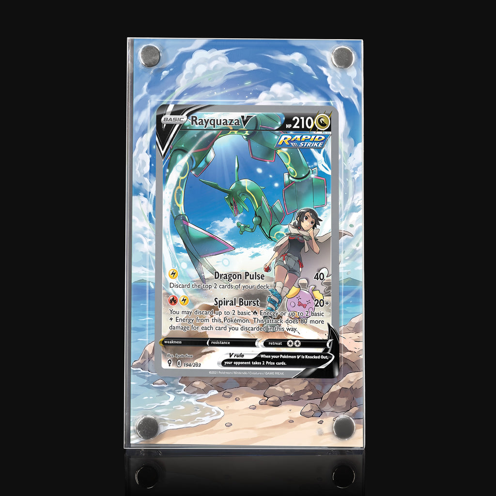 Rayquaza V 194 Extended Art Display