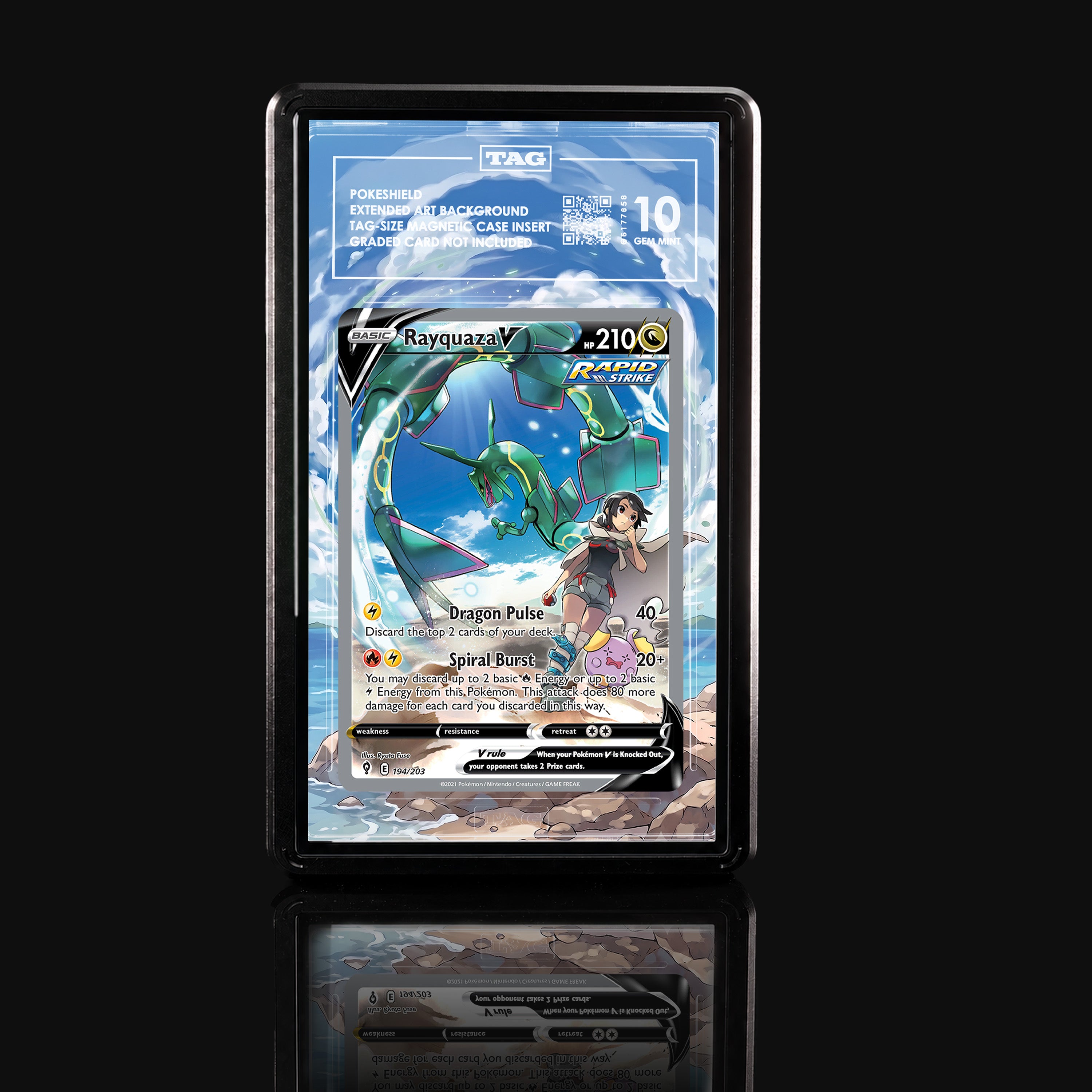 Rayquaza V 194 Extended Art Display