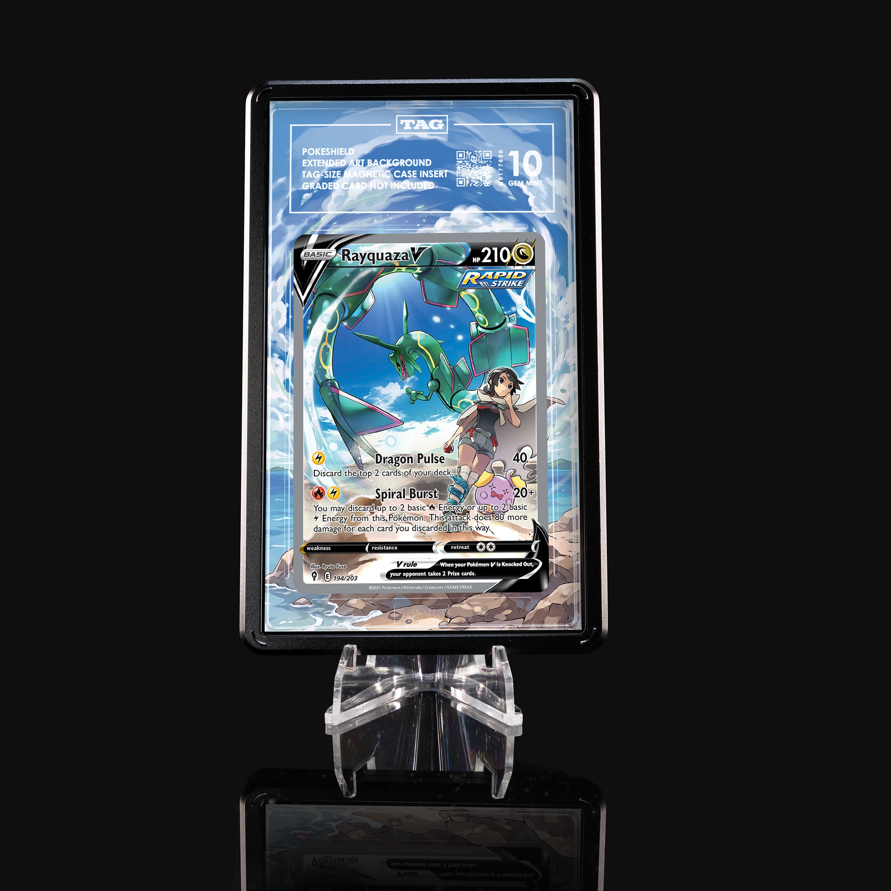 Rayquaza V 194 Extended Art Display