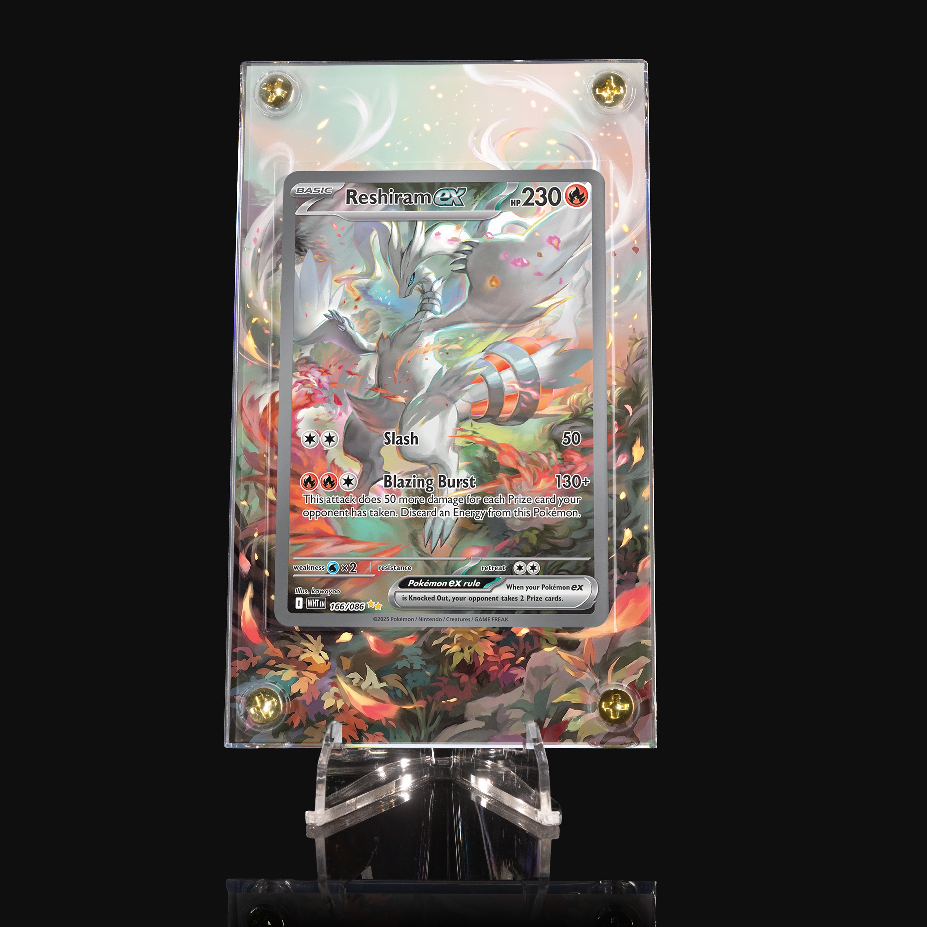 Reshiram ex 166 Extended Art Display