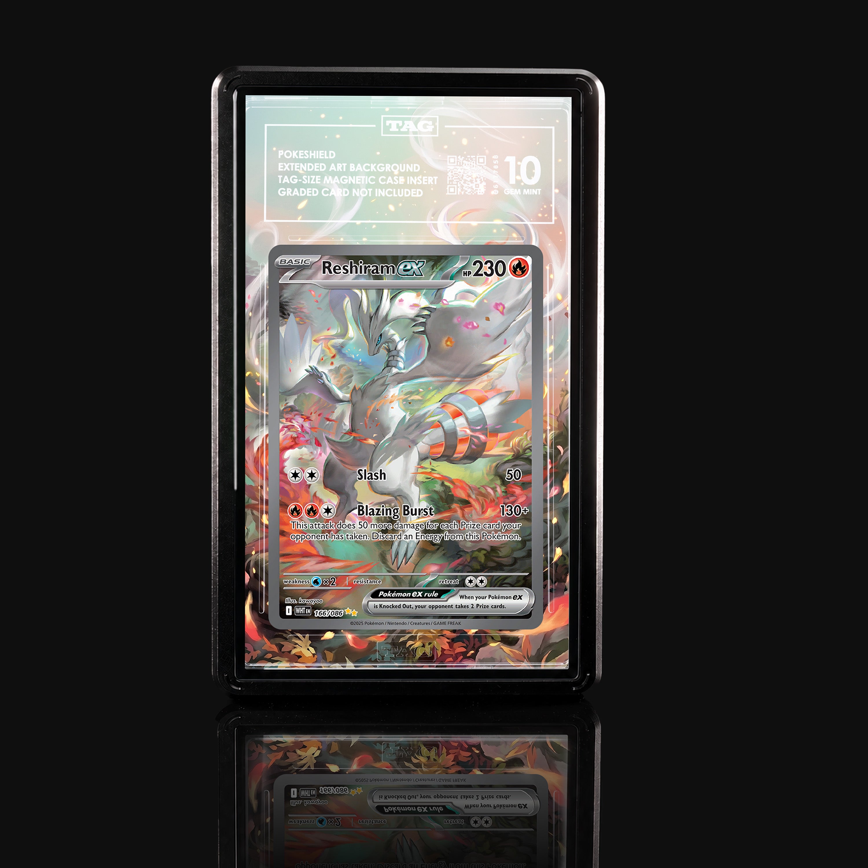 Reshiram ex 166 Extended Art Display