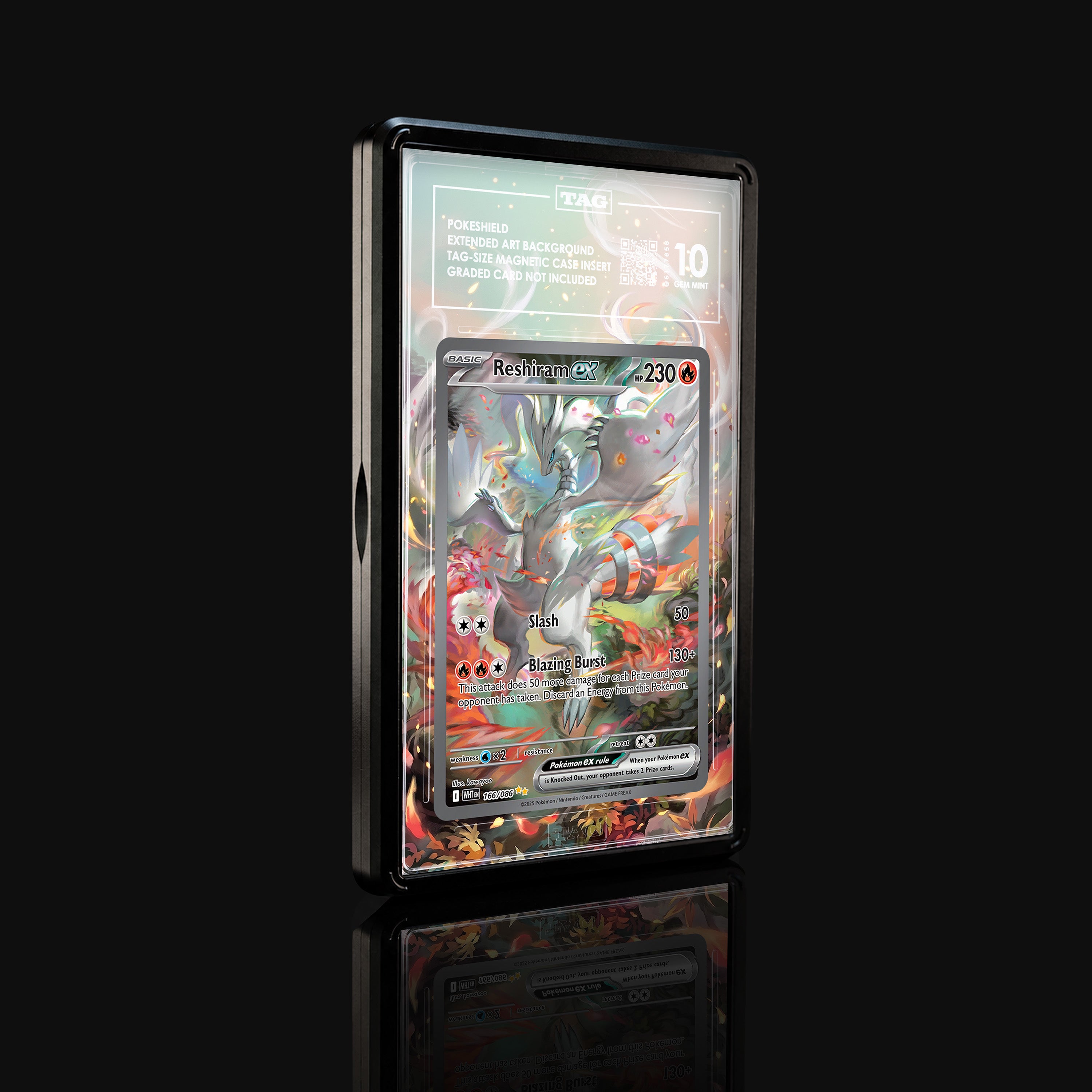 Reshiram ex 166 Extended Art Display