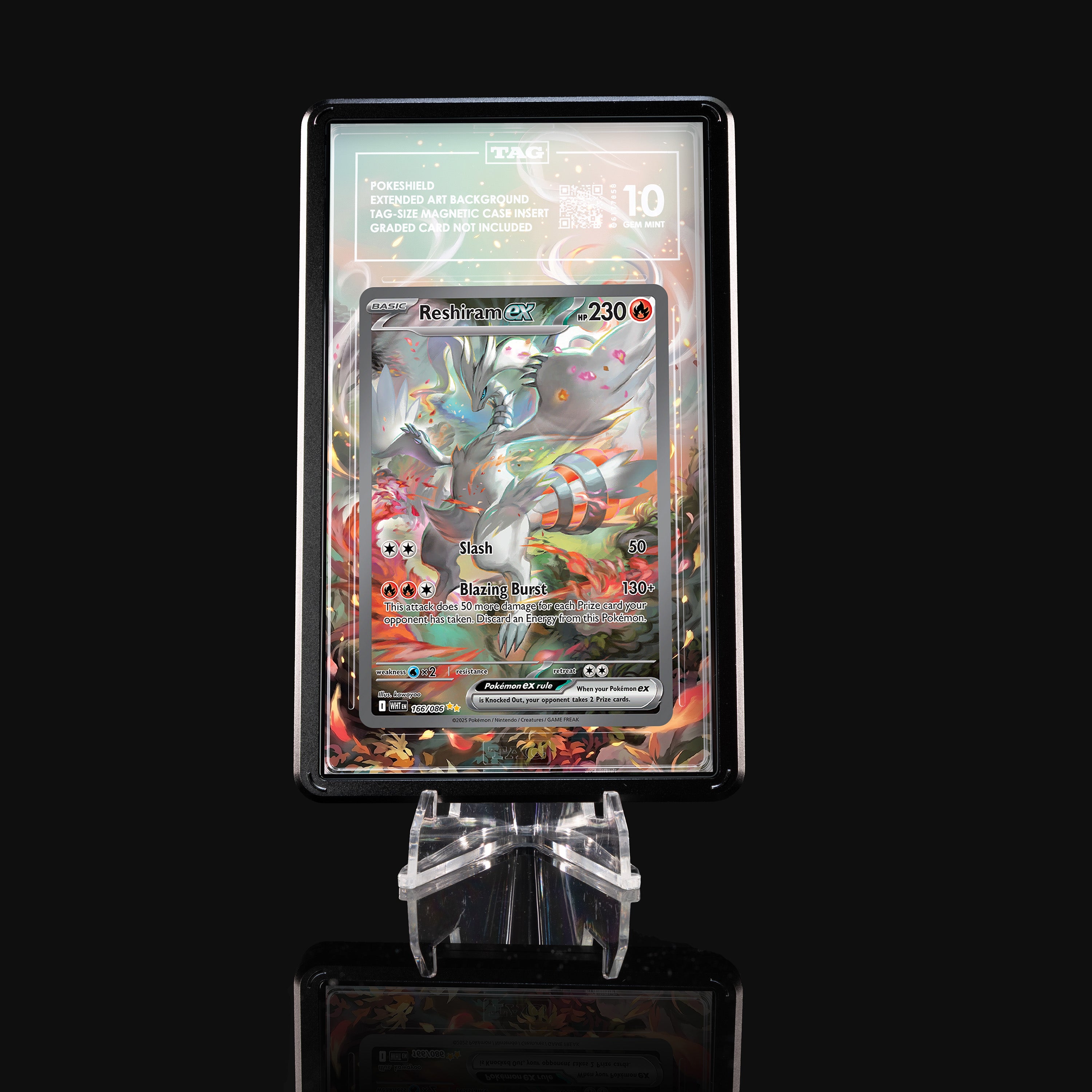 Reshiram ex 166 Extended Art Display