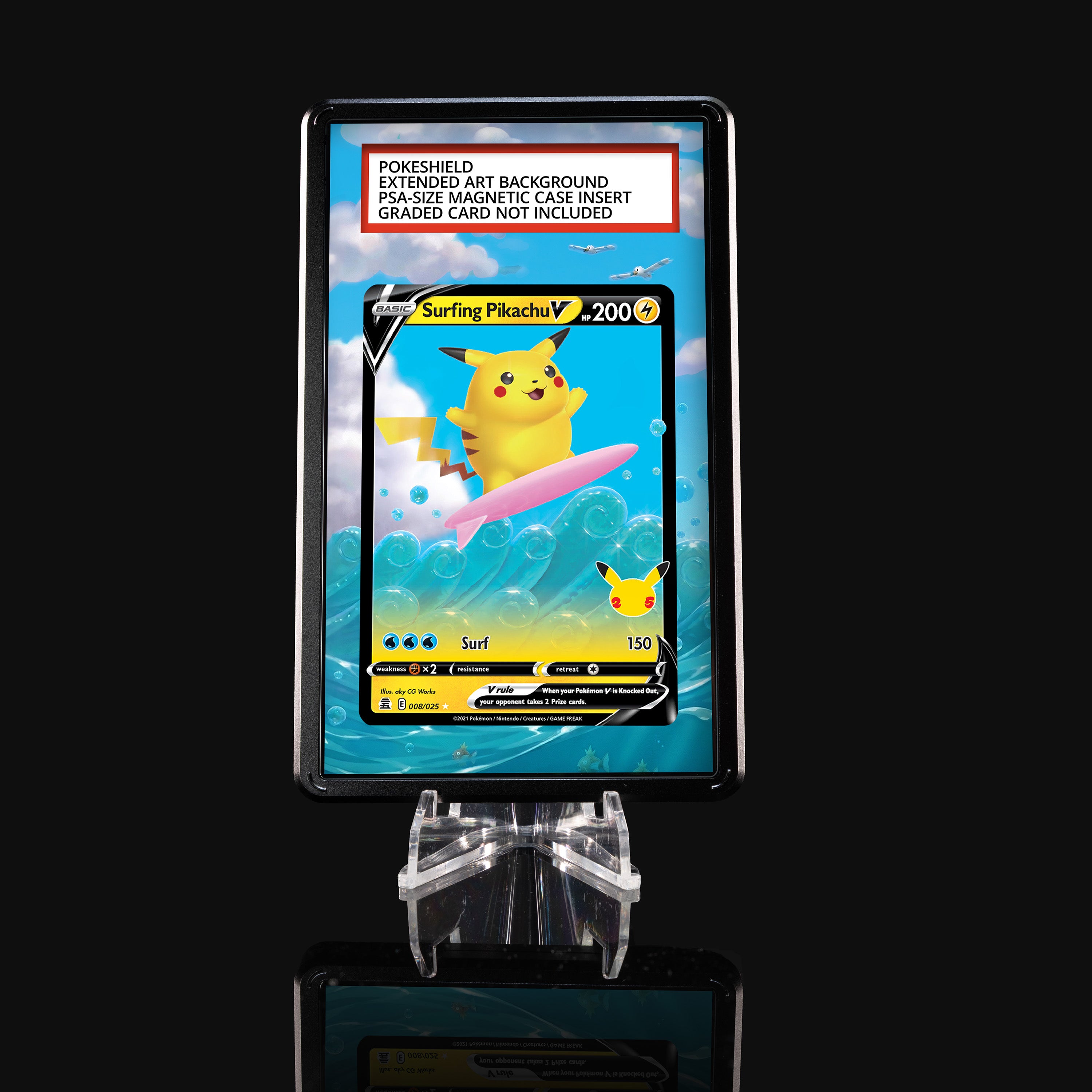 Surfing Pikachu V 008 Extended Art Display