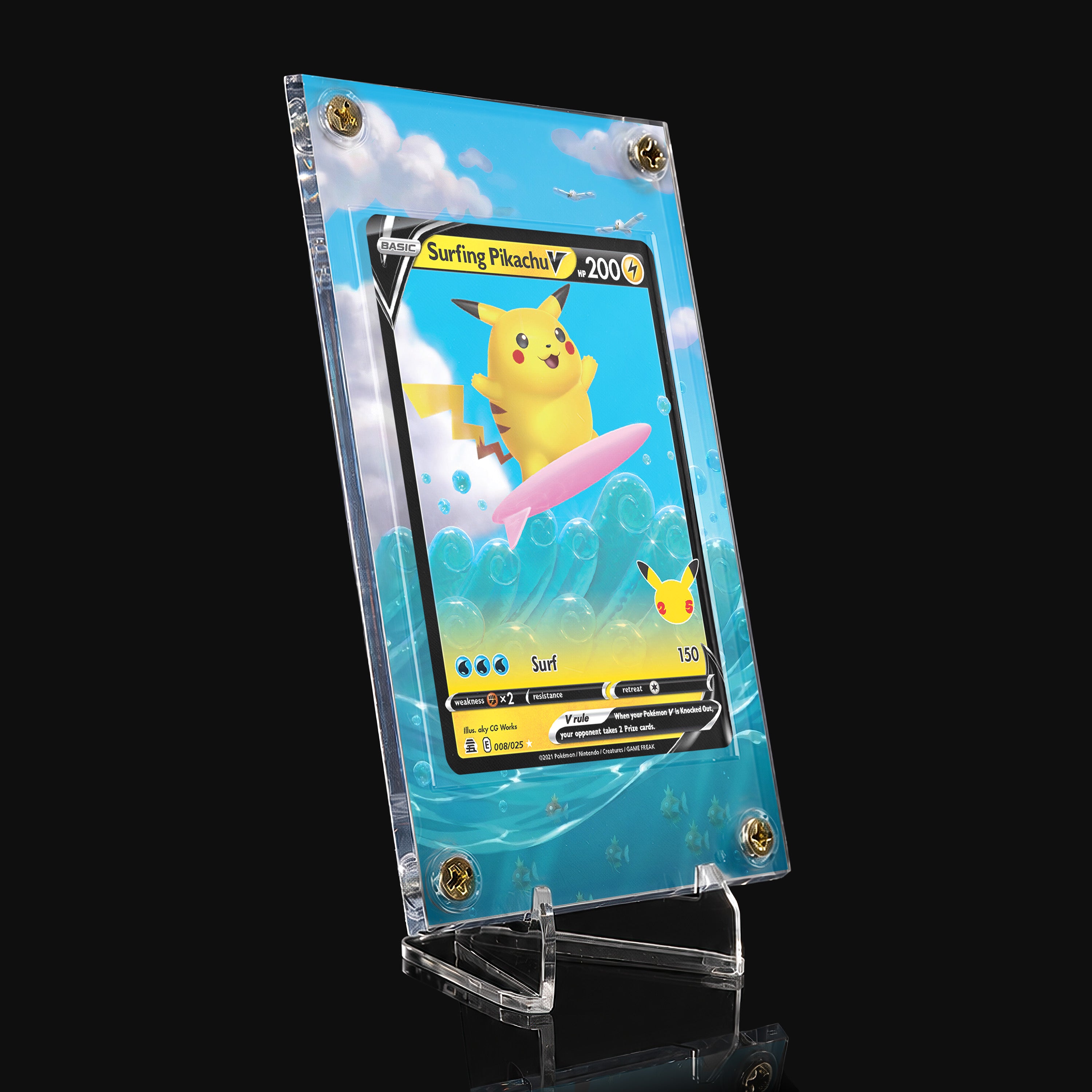 Surfing Pikachu V 008 Extended Art Display