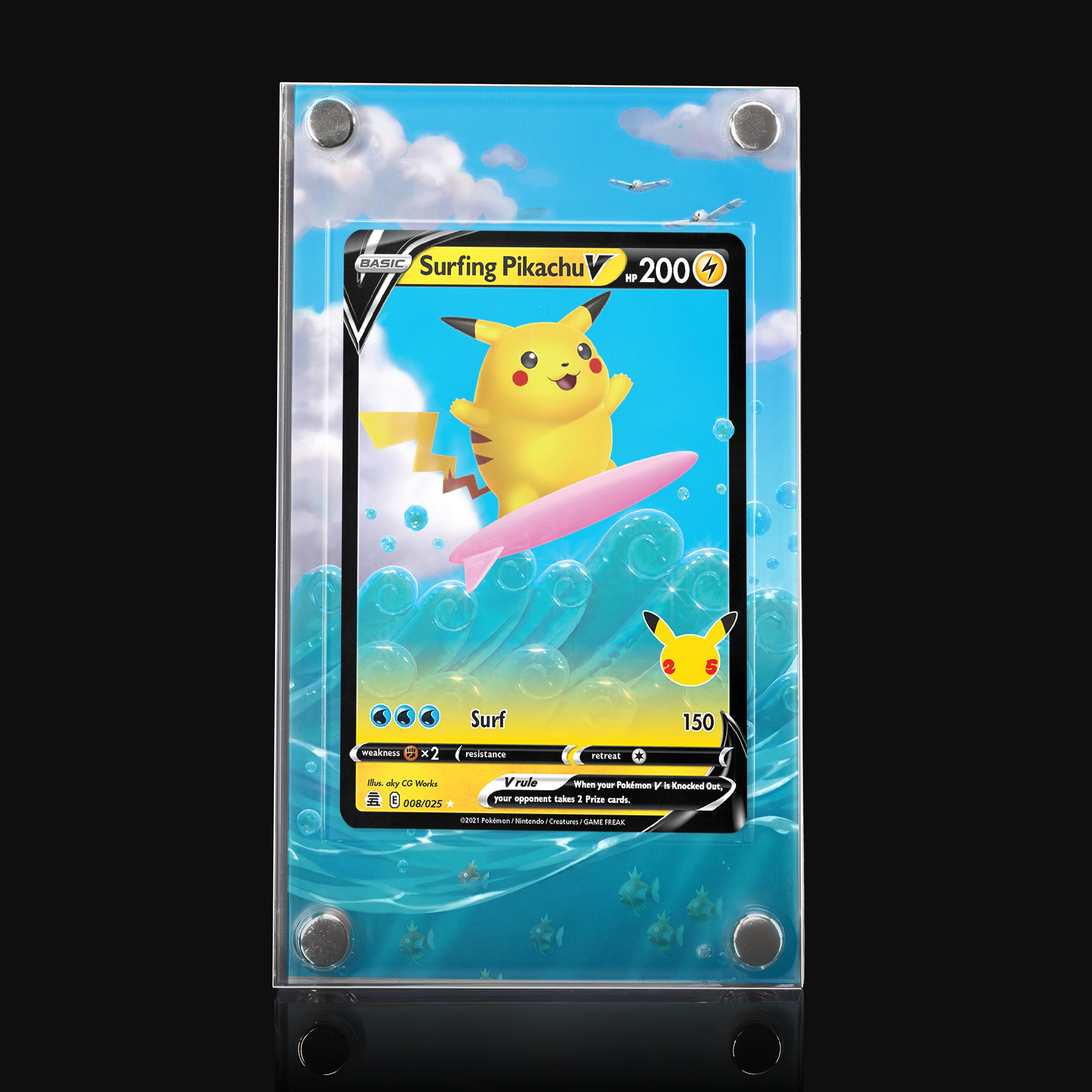 Surfing Pikachu V 008 Extended Art Display