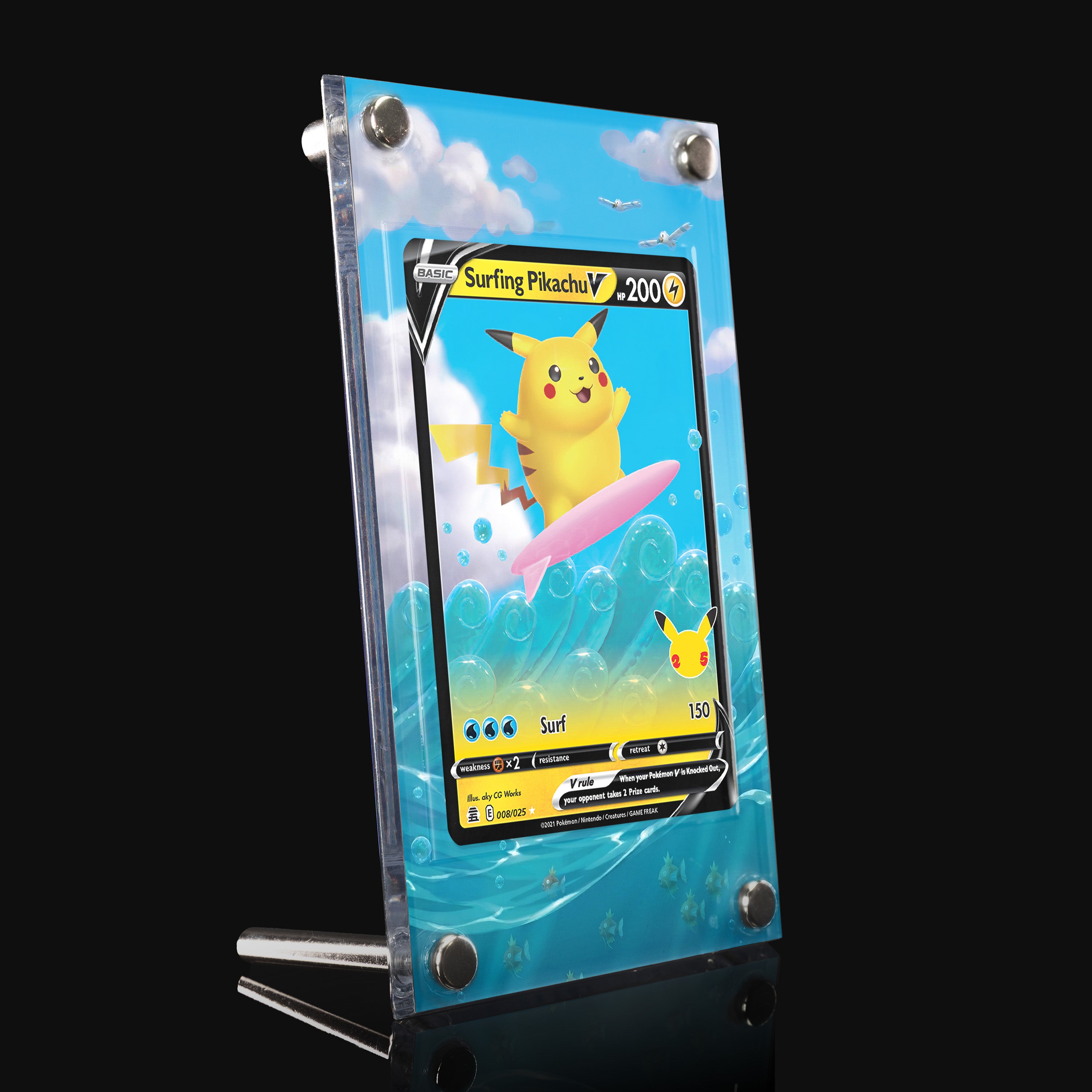 Surfing Pikachu V 008 Extended Art Display