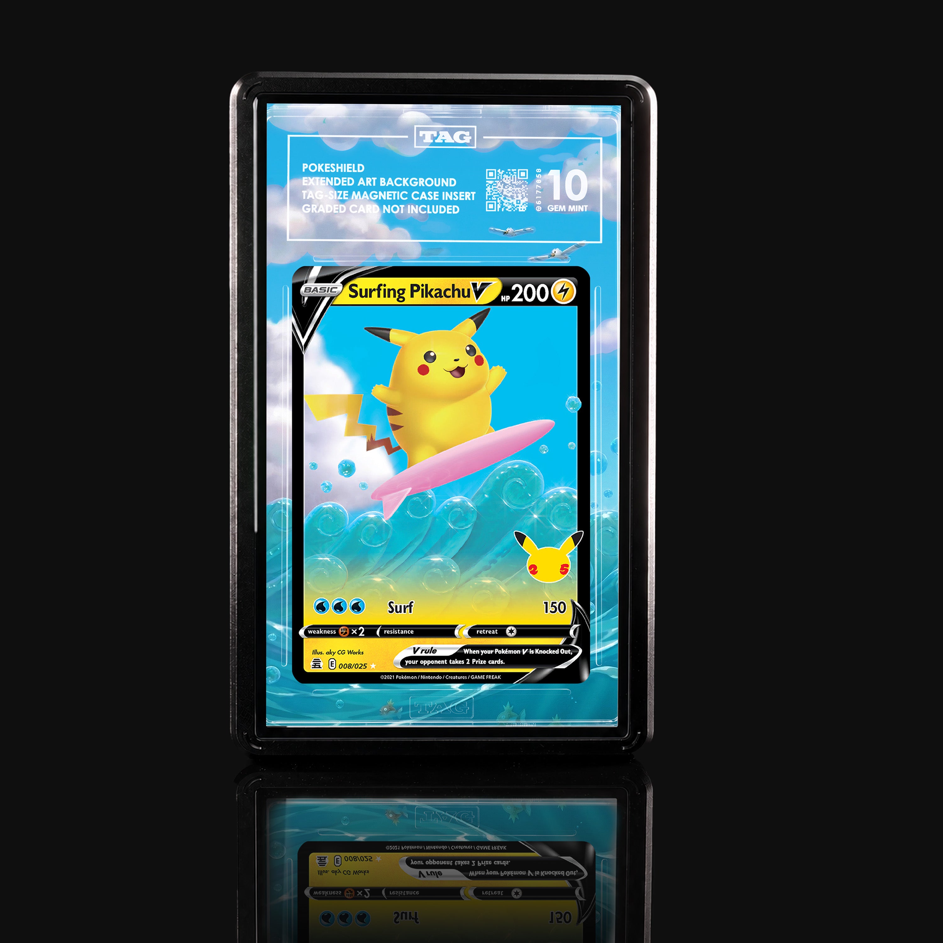 Surfing Pikachu V 008 Extended Art Display