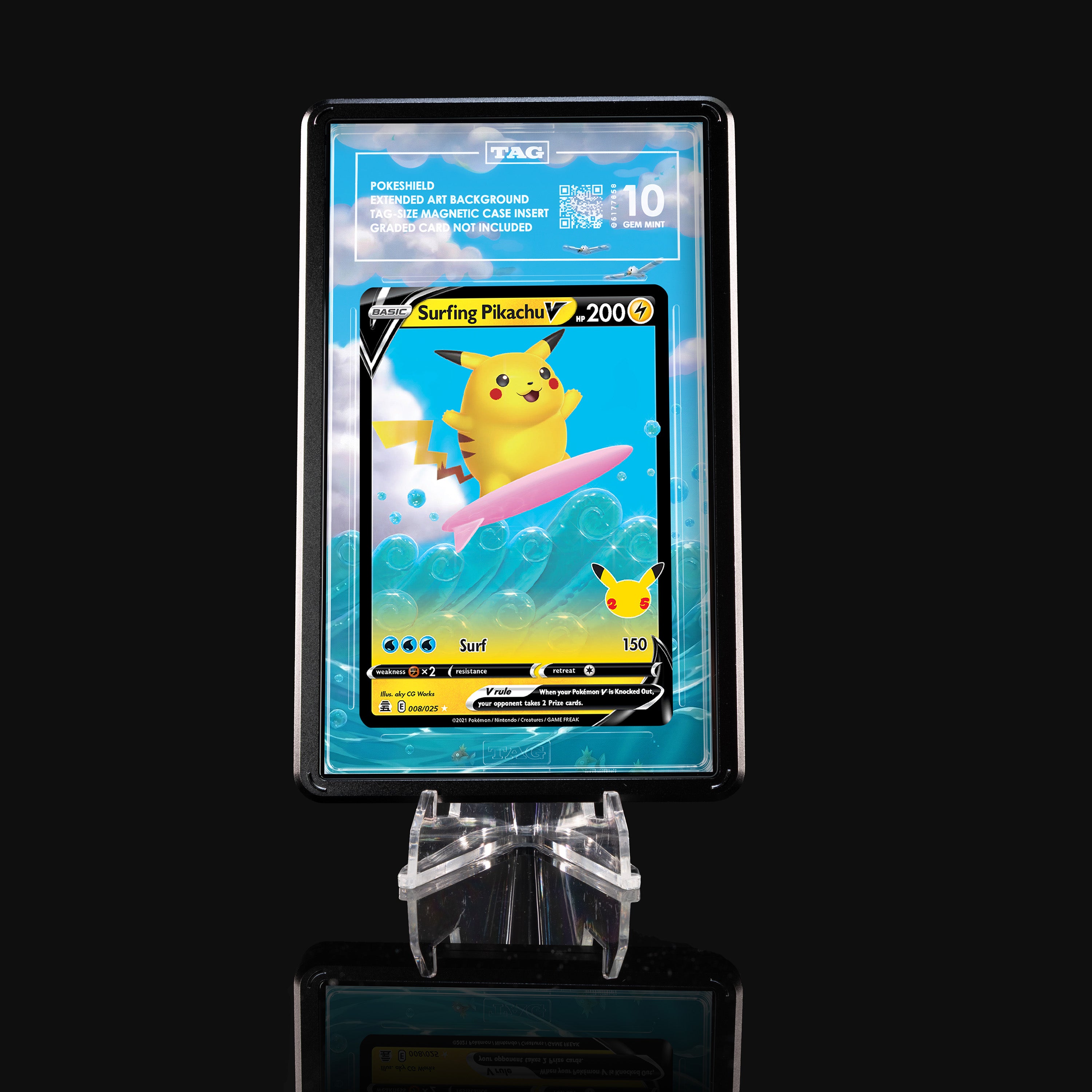 Surfing Pikachu V 008 Extended Art Display