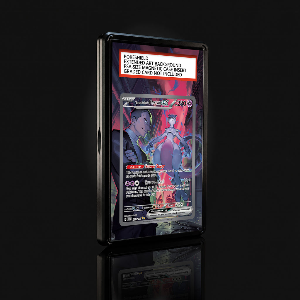 Team Rocket's Mewtwo ex 231 Pokemon Extended Art Display