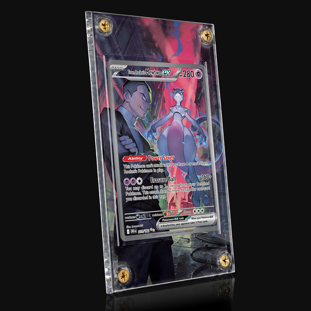 Team Rocket's Mewtwo ex 231 Pokemon Extended Art Display