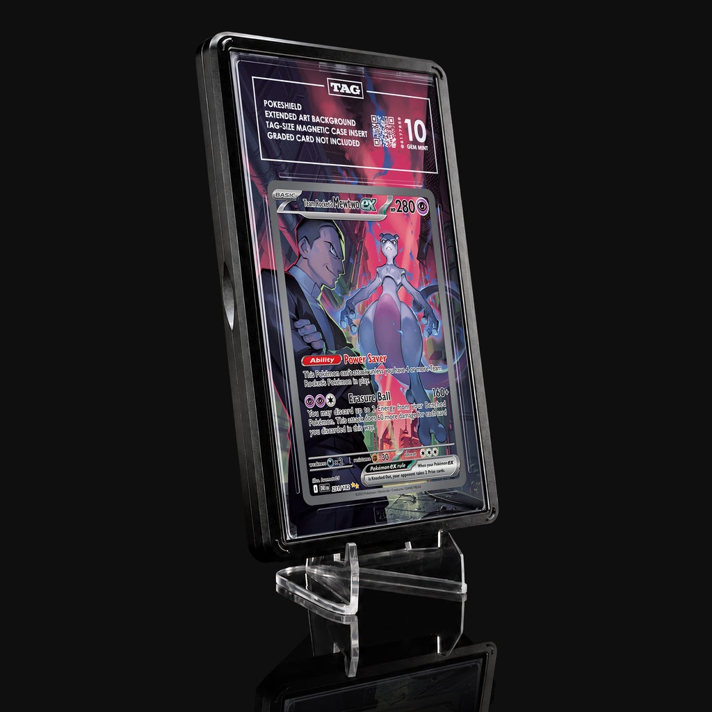 Team Rocket's Mewtwo ex 231 Pokemon Extended Art Display