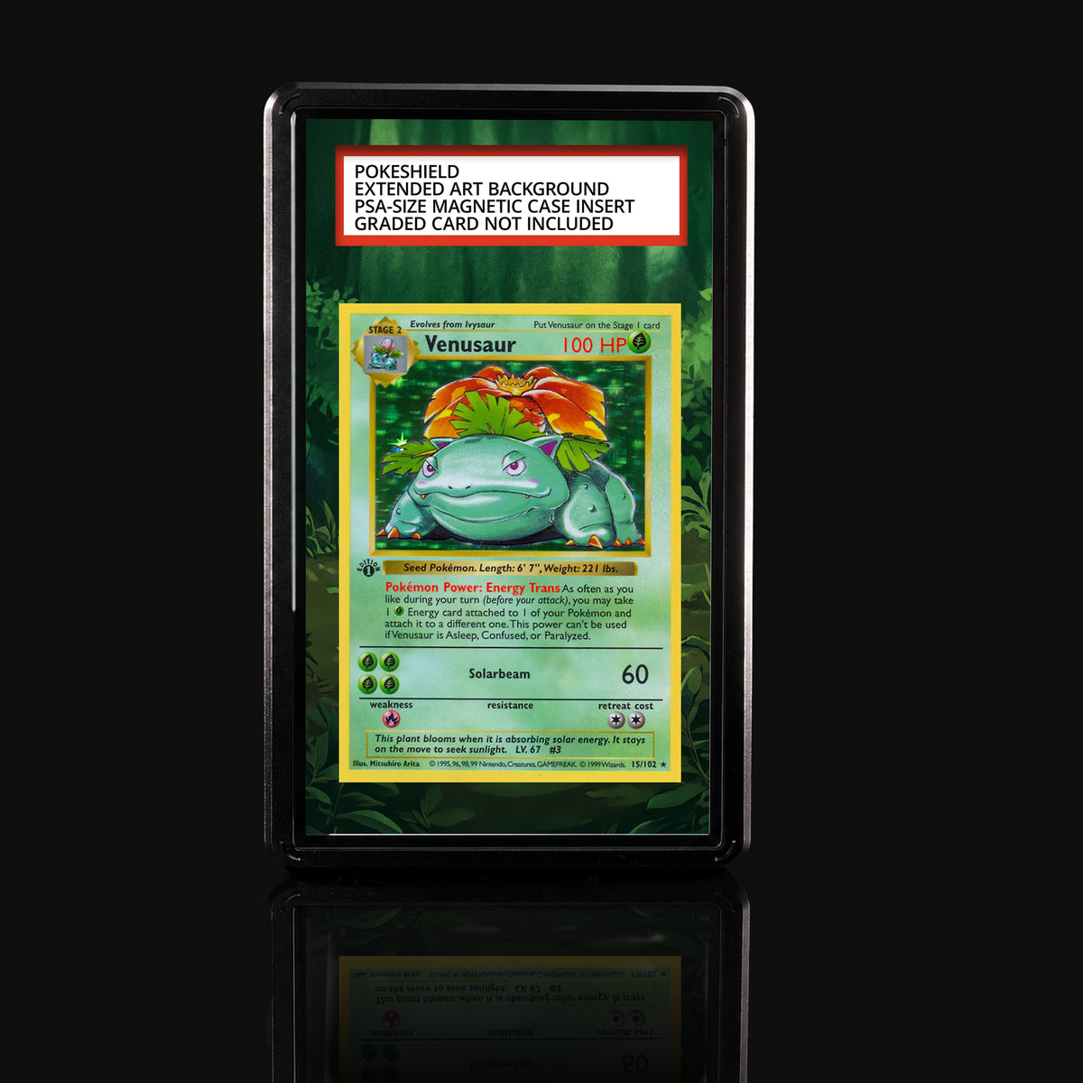 Venusaur 15/102 Base Set Extended Art Display